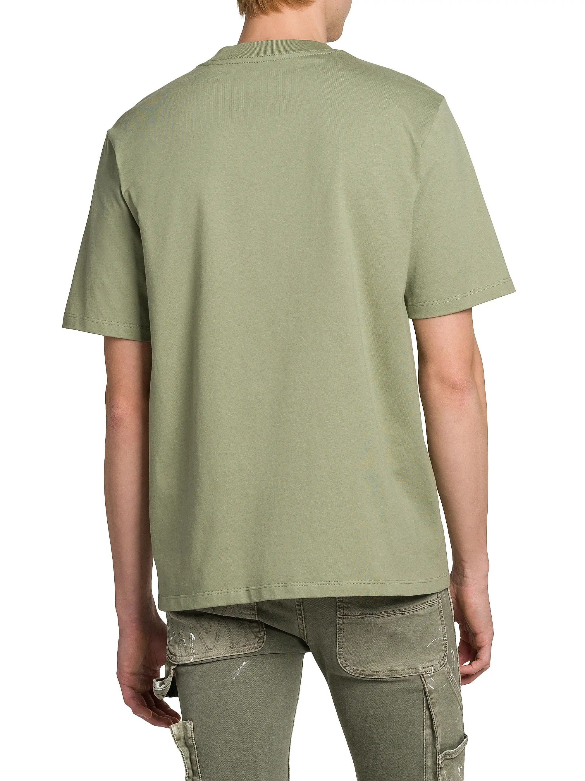 Amiri os11x1225 Logo Stencil T-Shirt in Olive Size US L / EU 52-54 / 3 - 5 Thumbnail