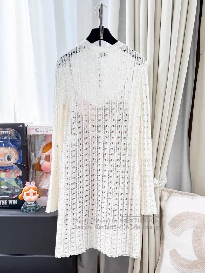 Chanel Chanel Hollow-ing long-sleeved knitted jumpsuit Size 42" / US 20 - 3 Thumbnail