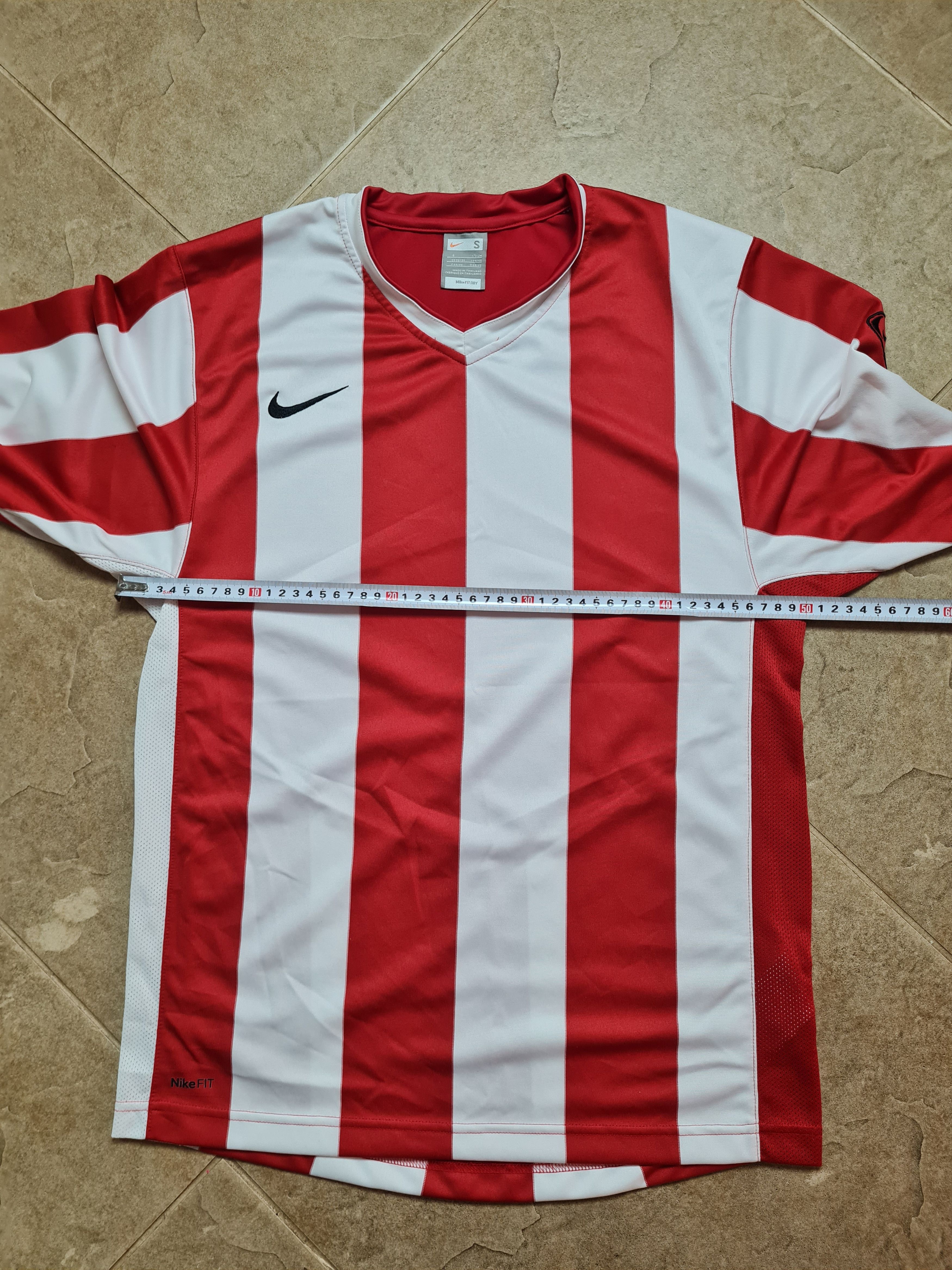 Nike Nike Striped Division Football Jersey Long Sleeve Red White Size US S / EU 44-46 / 1 - 9 Thumbnail
