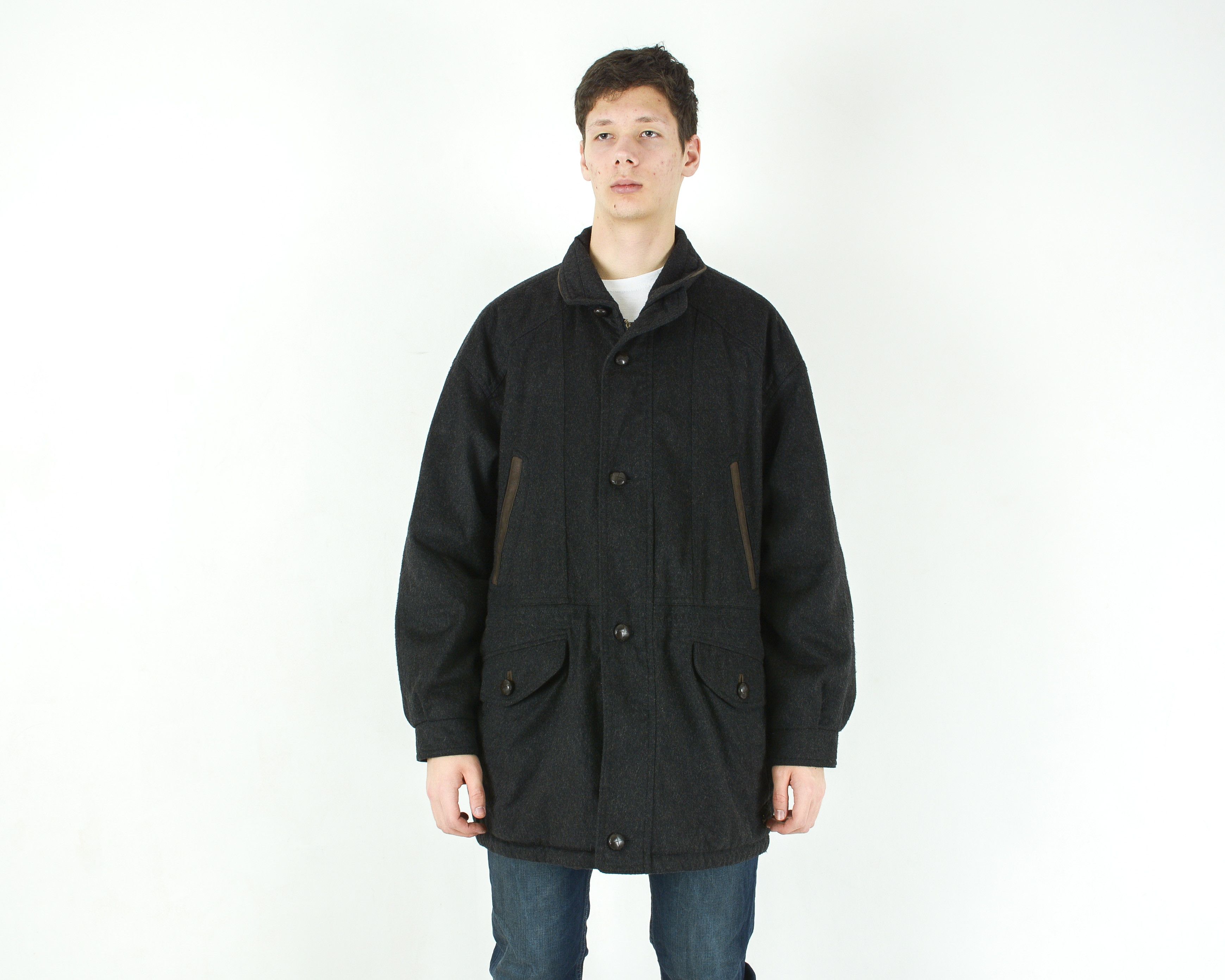 Bavaria Loden Sympatex XL Wool Over Pea Coat Jacket Padded