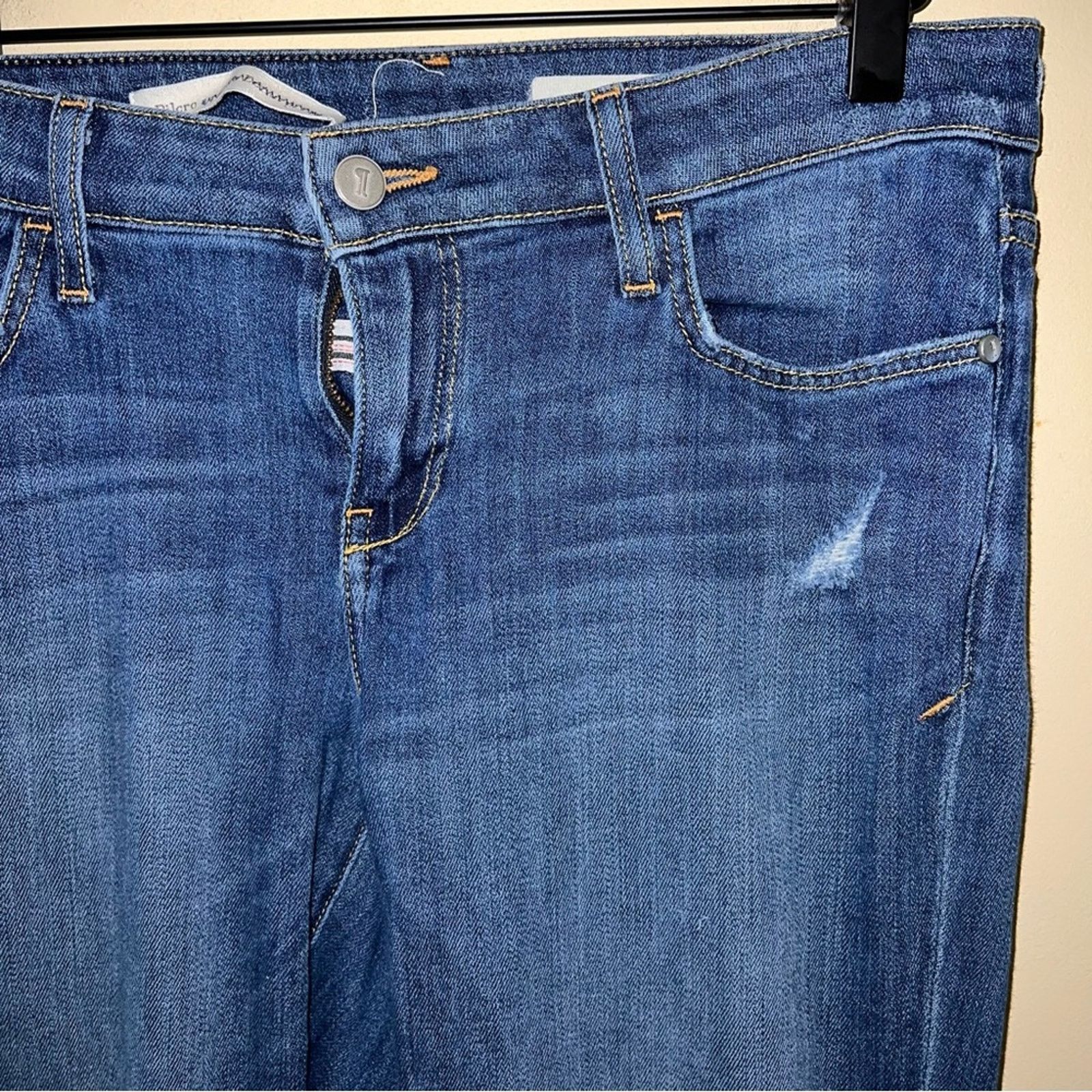 Anthropologie PILCRO AND THE LETTERPRESS hyphen straight leg jeans 26 Size 31" - 7 Thumbnail