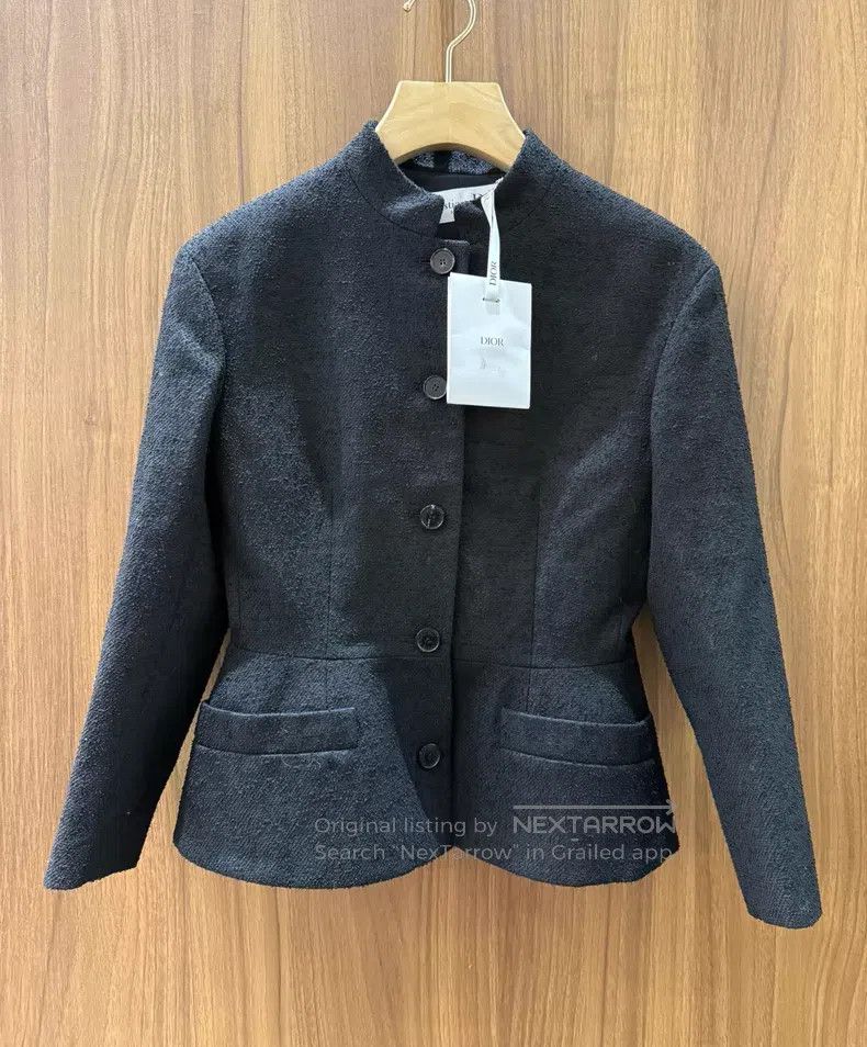 Dior Dior Black wool short coat Size XXS / US 00 / IT 34 - 1 Thumbnail