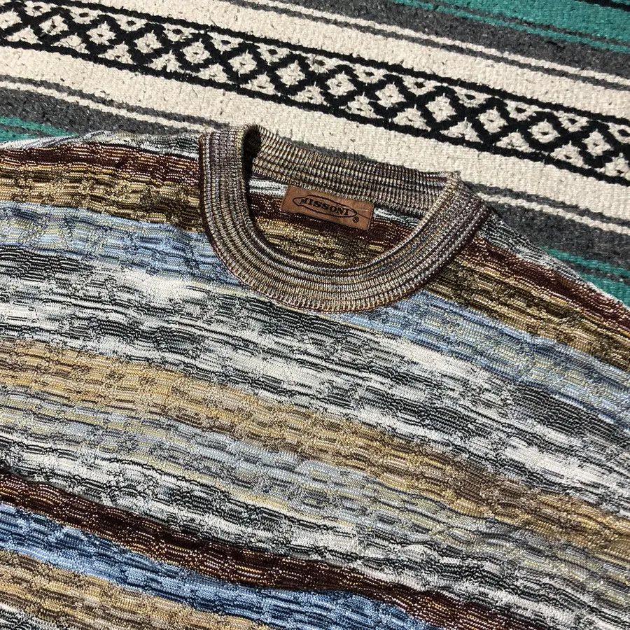 Missoni 🥬 Missoni Coloured Cable Knit Sweater Size US M / EU 48-50 / 2 - 2 Thumbnail