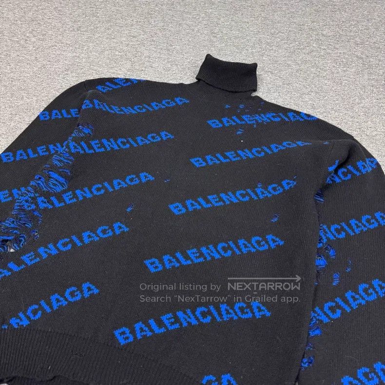 Balenciaga Balenciaga All-Over Print Knit Sweater Size US XS / EU 42 / 0 - 4 Thumbnail