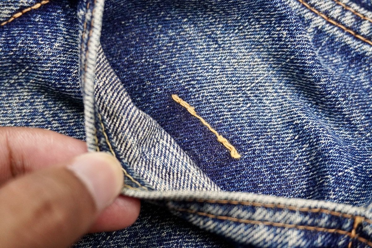 Denime × Japanese Brand × Vintage Vintage DENIME selvedge distressed jeans japanese brand Size US 30 / EU 46 - 14 Thumbnail