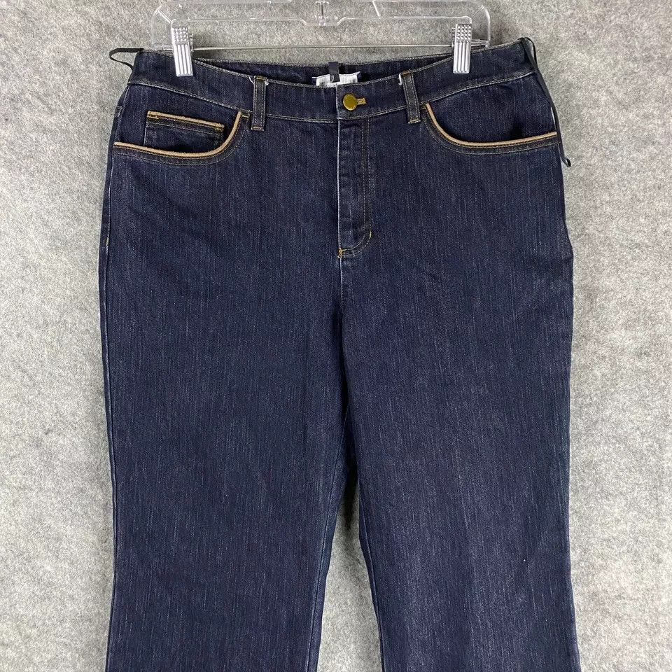Jones New York Jones New York Jeans Size 12 Women's Flared Denim 32" Waist Size 34" / US 12 / IT 48 - 2 Thumbnail