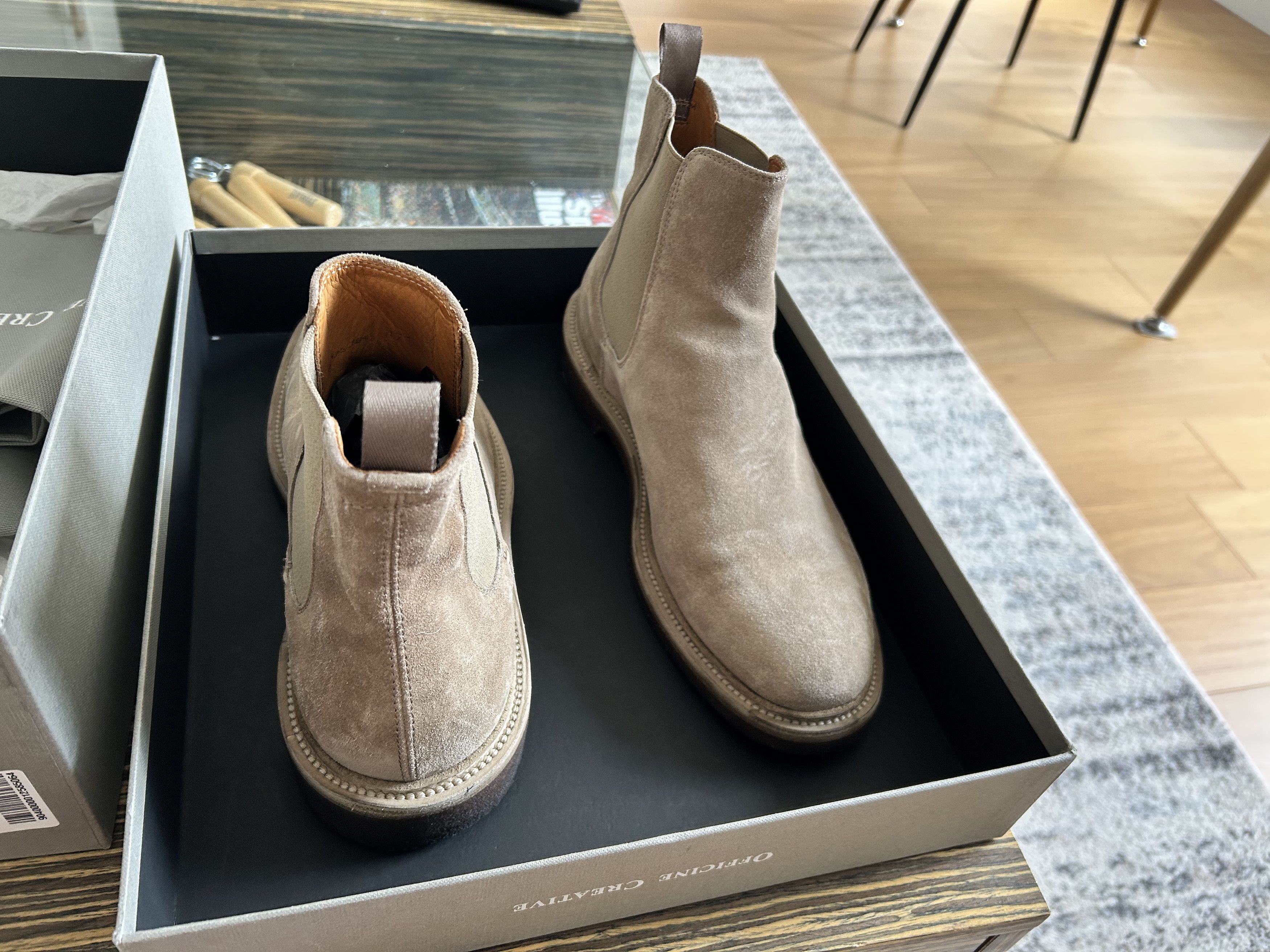 Officine Creative Hopkins 121 Brown Suede Chelsea Boot Size US 8.5 / EU 41-42 - 5 Thumbnail