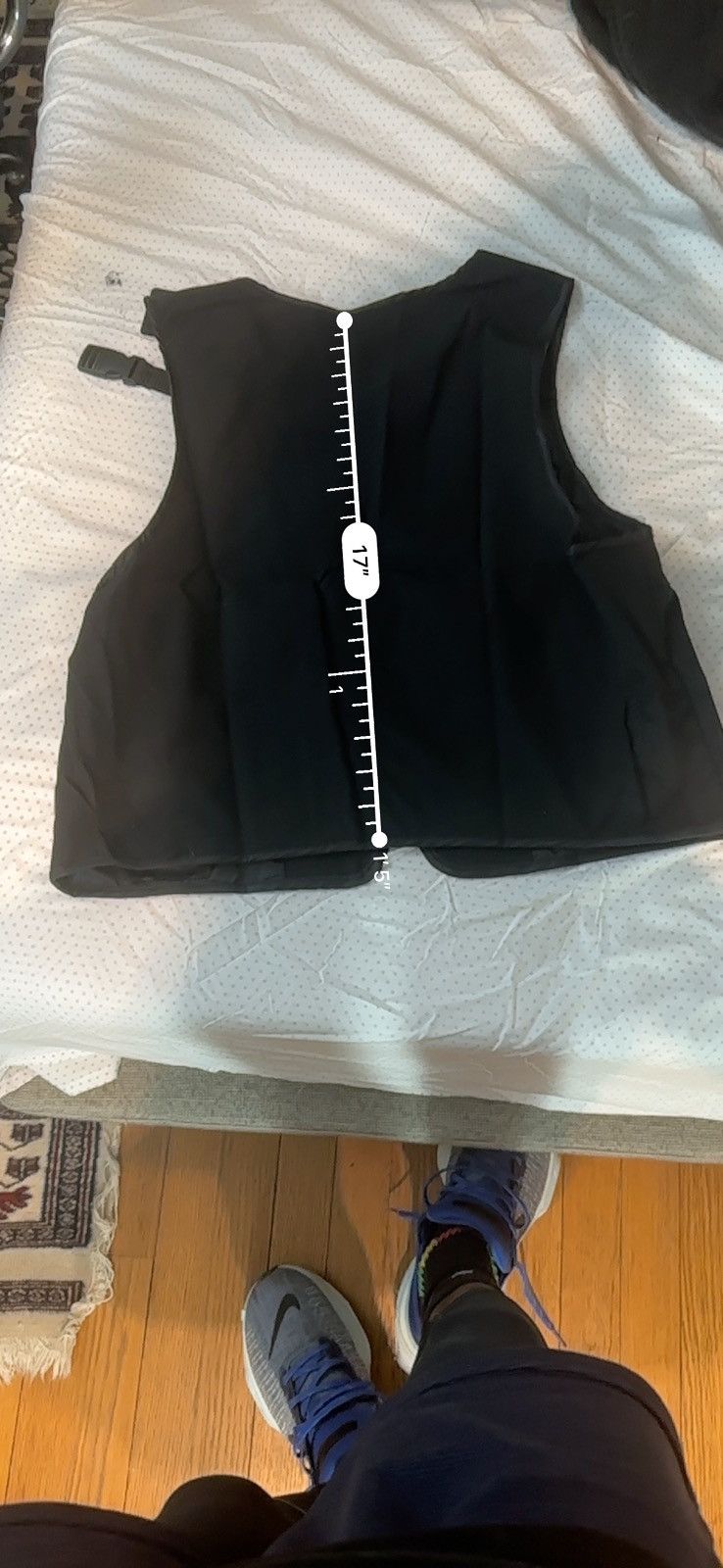 Vintage Black Vest with Zipper & Buckle Size US S / EU 44-46 / 1 - 4 Thumbnail