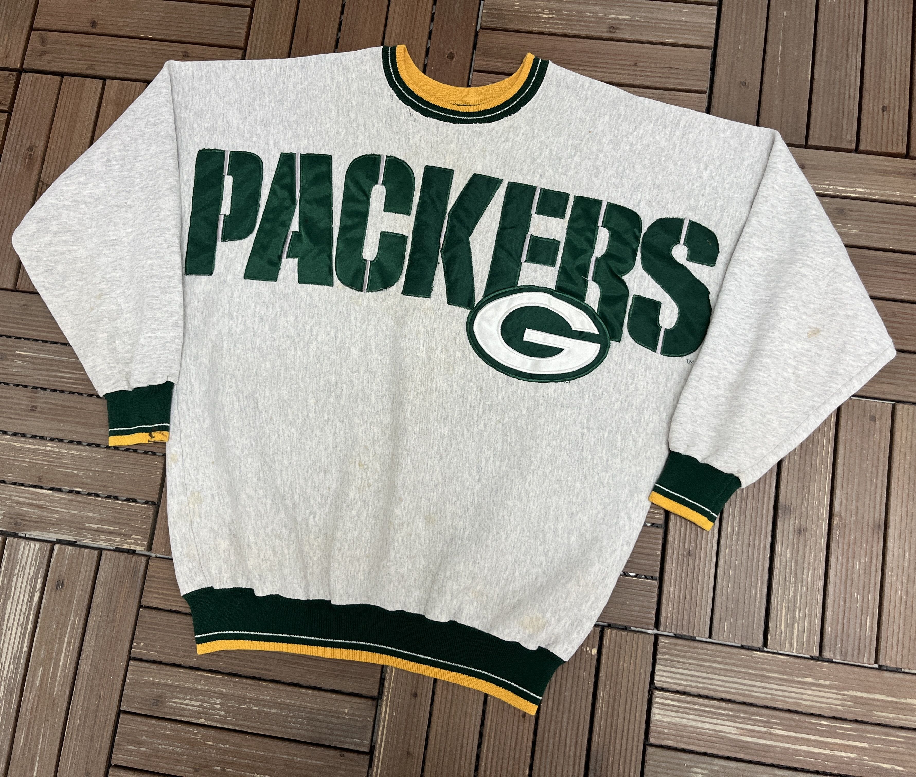 Vintage Green Bay Packers Wingspan Vintage Crewneck Sweater Size US XL / EU 56 / 4 - 3 Thumbnail