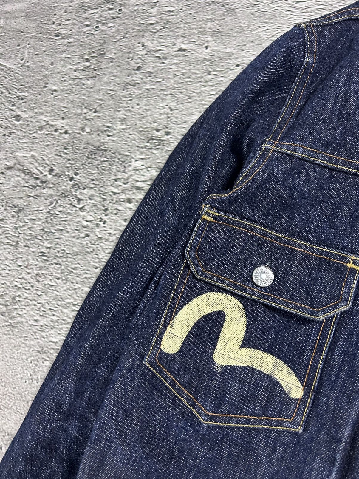 Evisu Evisu Japan vintage denim jacket white seagulls navy blue Size US S / EU 44-46 / 1 - 2 Thumbnail