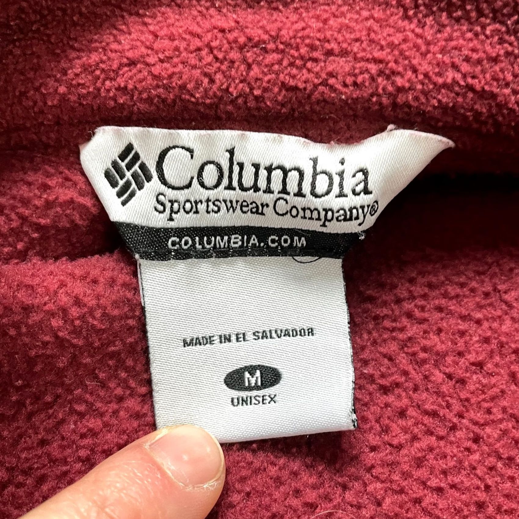 Logo 7 Columbia Fleece Jacket Full Zip Red Logo Adult Medium Women Jacket Regular Size M / US 6-8 / IT 42-44 - 6 Thumbnail