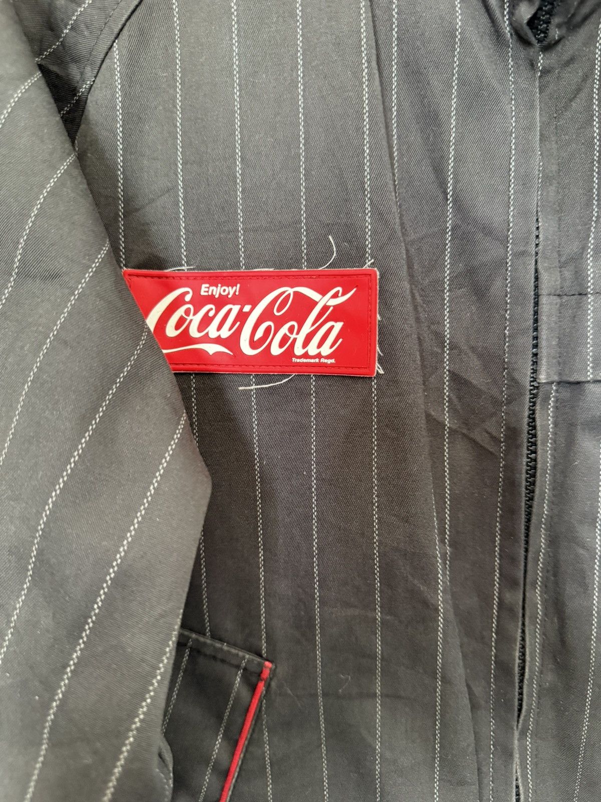 Coca Cola × Kith ENJOY COCA COLA JACKET BOMBER STYLE SPELL OUT WORK WEAR Size US M / EU 48-50 / 2 - 4 Thumbnail