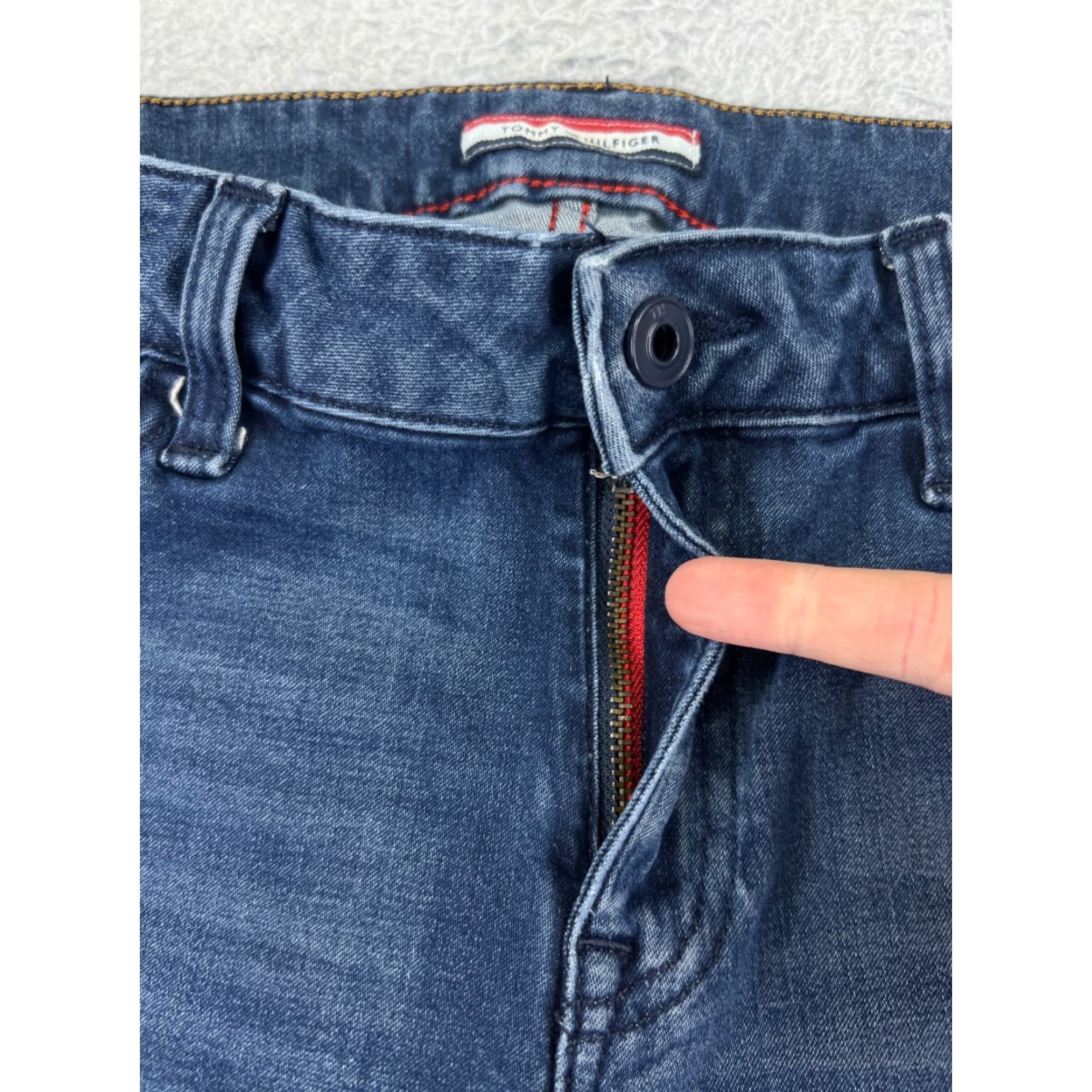 Tommy Hilfiger Tommy Hilfiger Women's Pants Jeans 8 Blue Denim Cropped Straight Mid Rise 28x24 Size 30" / US 8 / IT 44 - 5 Thumbnail