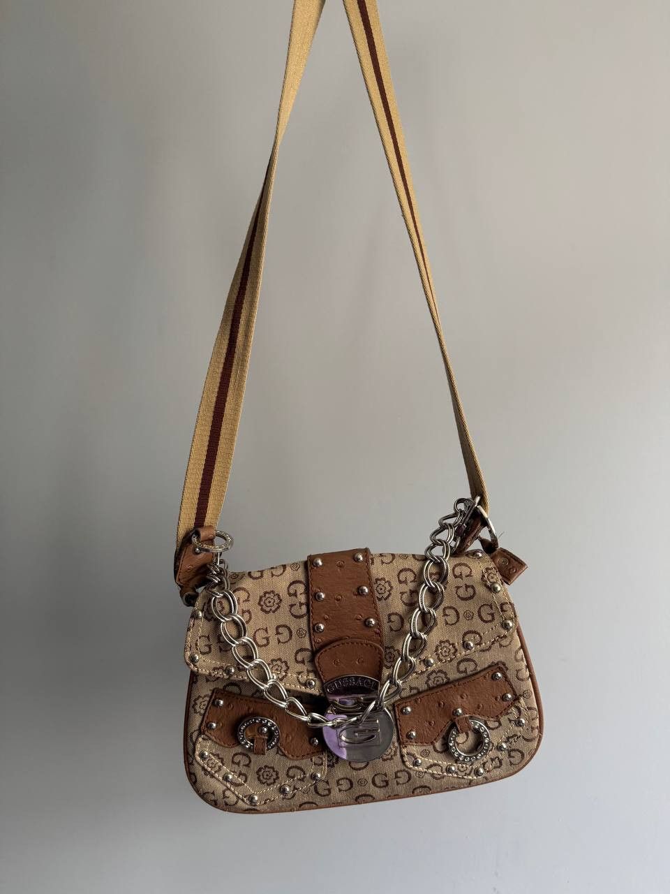 Guess Y2K Vintage Gussaci monogram shoulder bag guess style Size ONE SIZE - 9 Thumbnail