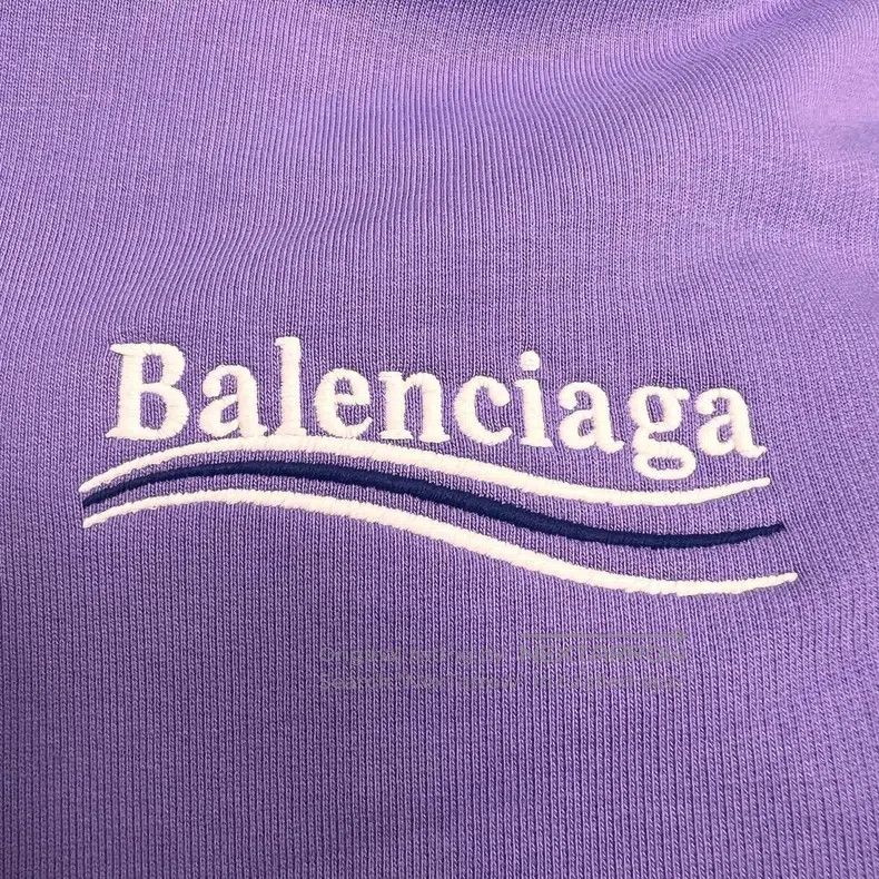 Balenciaga Balenciaga Wave Coca-Cola Lilac Washed Embroidered Hoodie Size US M / EU 48-50 / 2 - 5 Thumbnail