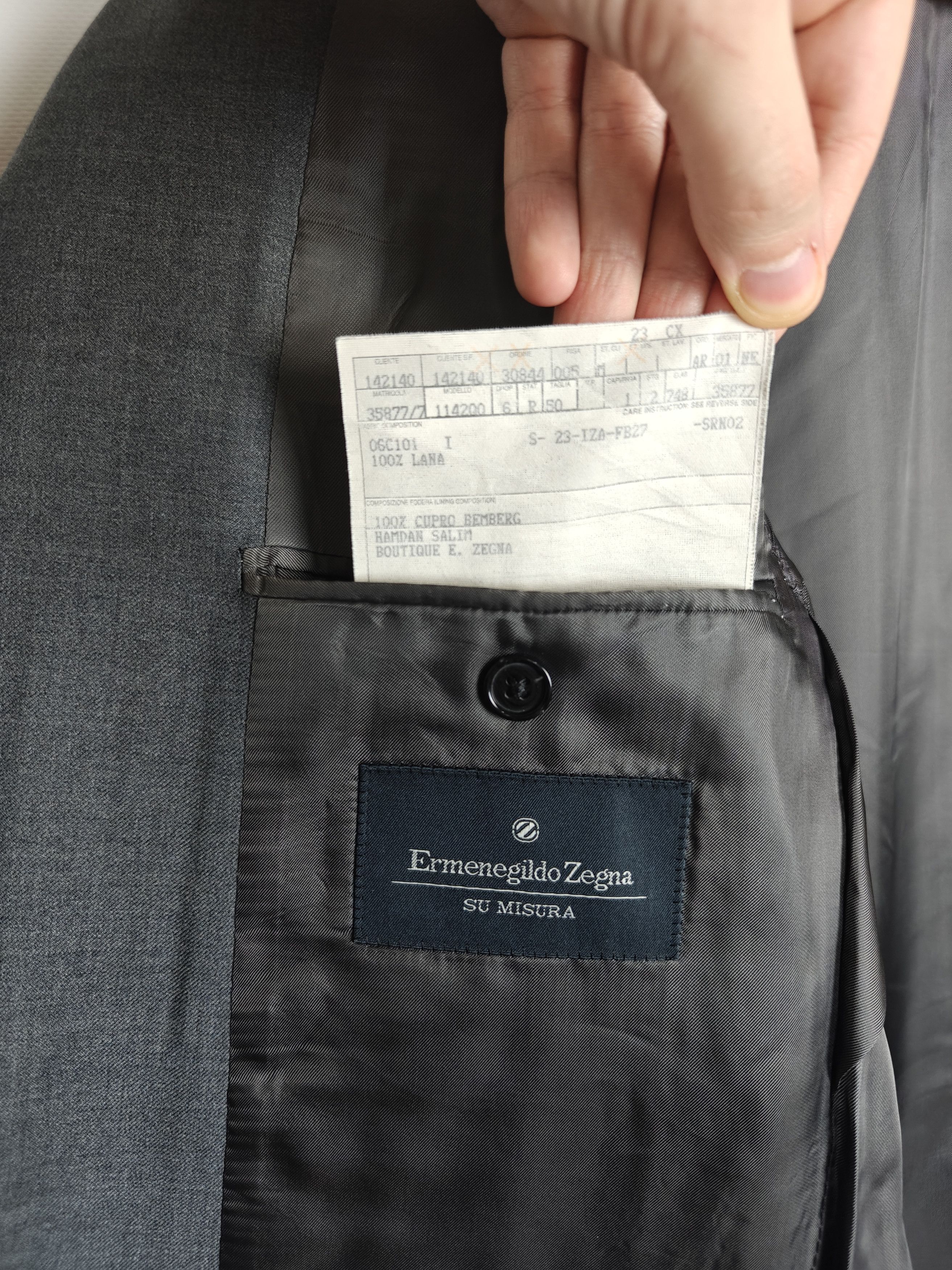Ermenegildo Zegna Ermenegildo Zegna Wool Blazer Jacket Su Misura IT50R Size 40R - 10 Thumbnail