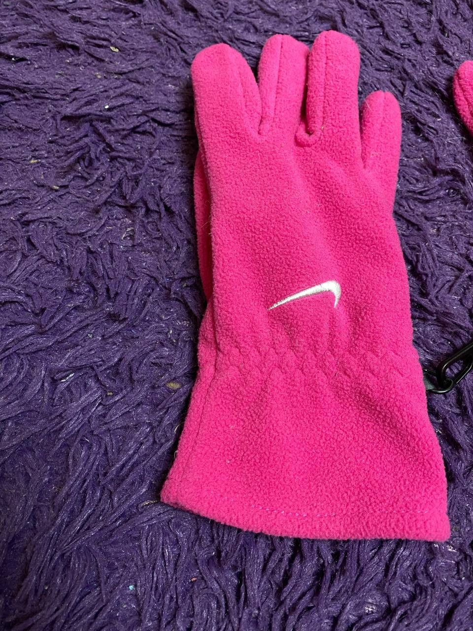 Nike × Vintage Nike Vintage Gloves Men’s Black Small Swoosh Y2K Size ONE SIZE - 3 Thumbnail