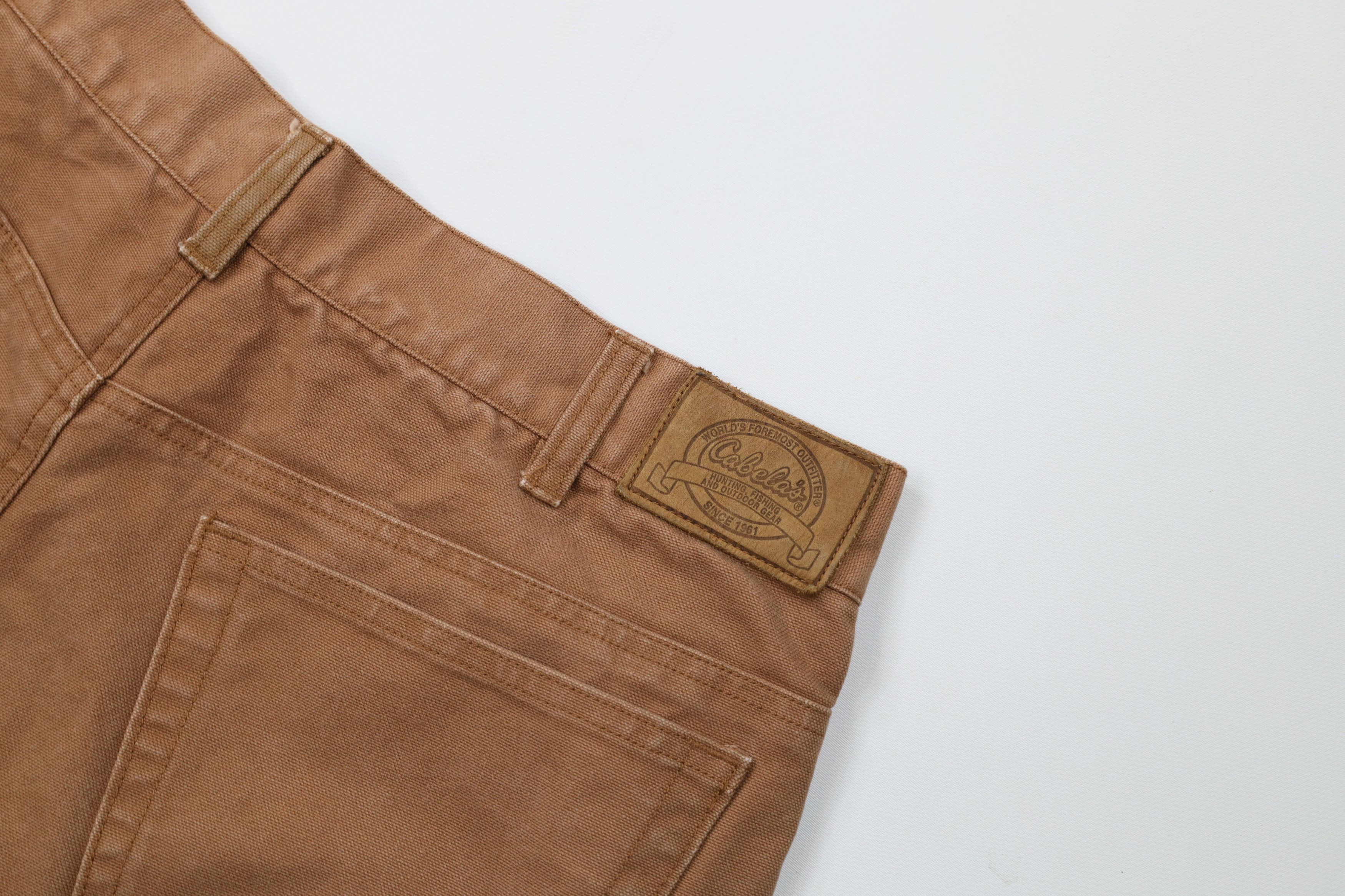 Cabelas Vintage Cabelas Wide Leg Canvas Pants Brown Cotton Size US 34 / EU 50 - 14 Thumbnail