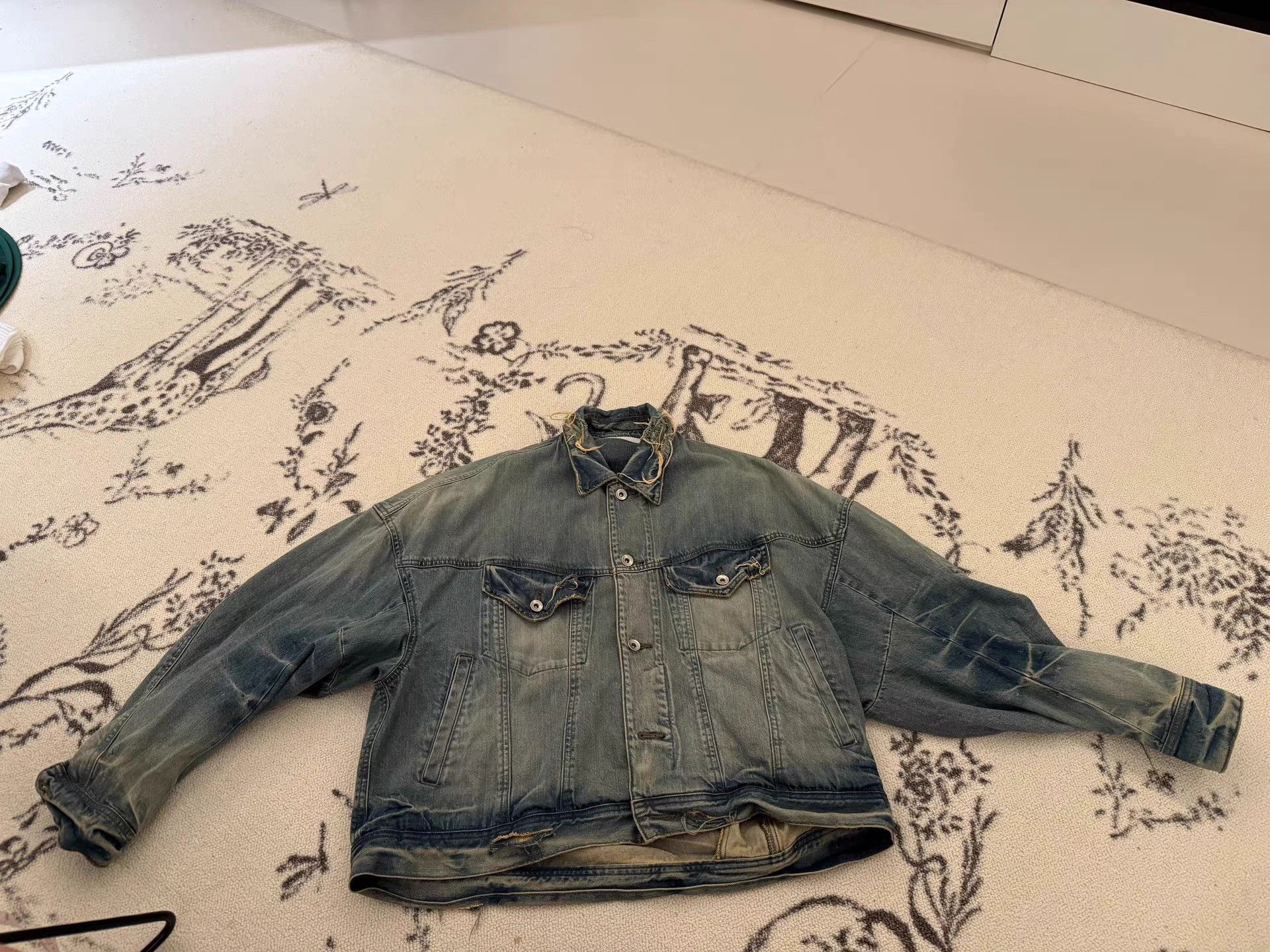 Julius Blue Denim Jacket with Distressed Details - Size L Size US L / EU 52-54 / 3 - 1 Thumbnail