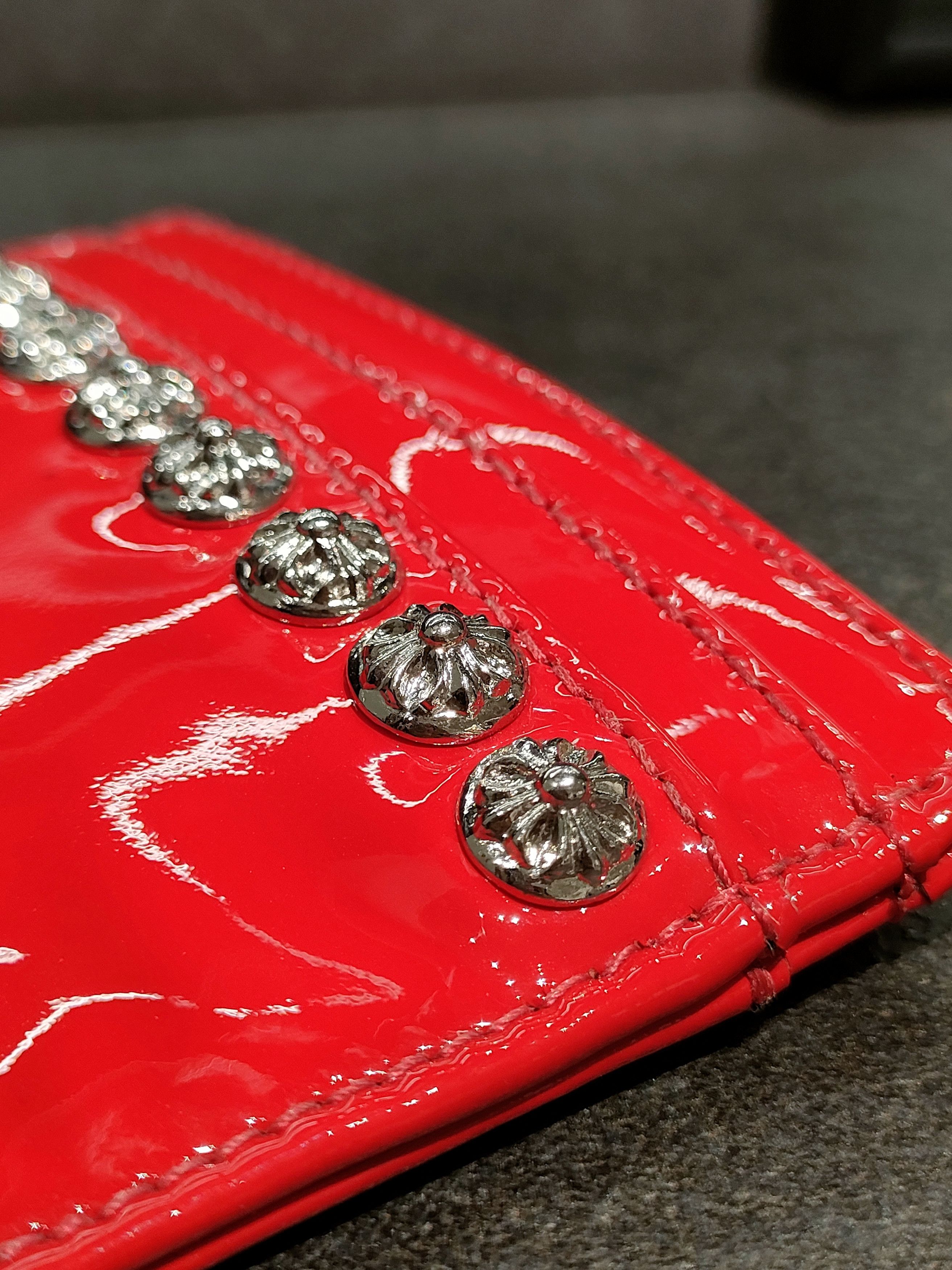 Chrome Hearts Chrome Hearts Red Cross Bead Studded Card Holder Size ONE SIZE - 5 Thumbnail