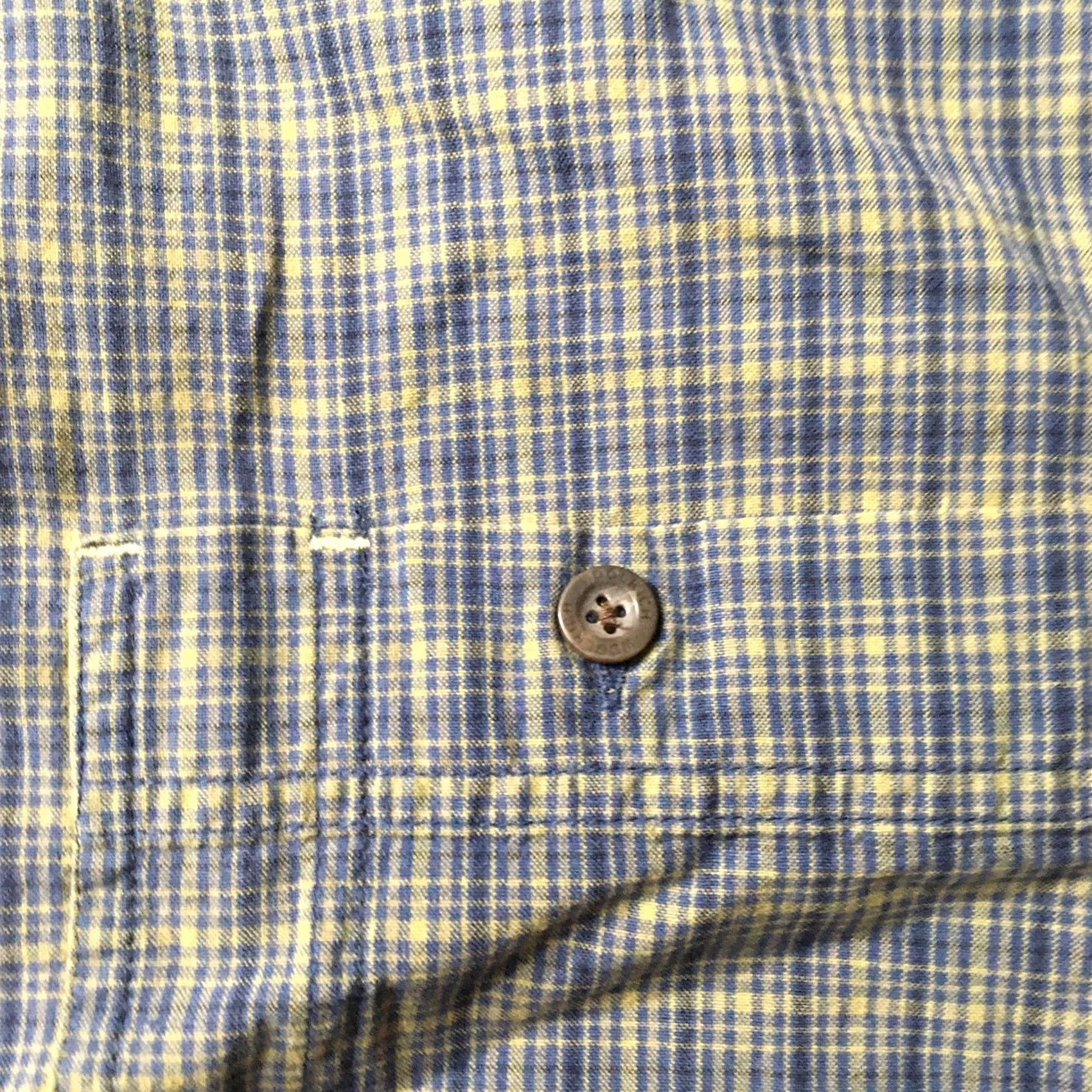 Vintage Woolrich Shirt Mens Large Green/Blue Plaid Button Down Long Sleeve CHECK Size US L / EU 52-54 / 3 - 4 Thumbnail