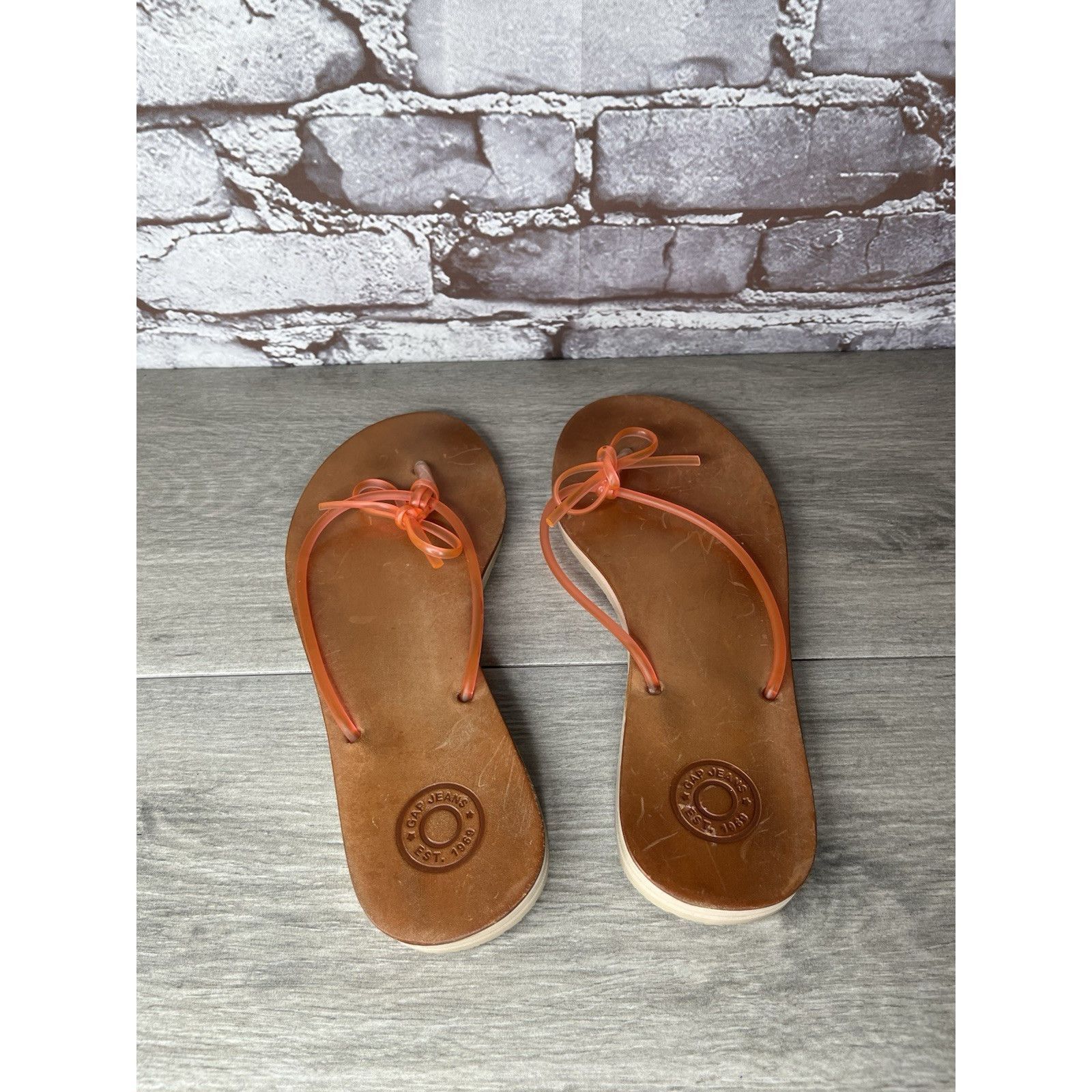 Gap Gap Sandals Flip Flop Thong Pink Toe Post Slip On Casual Fla Size US 8 / IT 38 - 5 Thumbnail