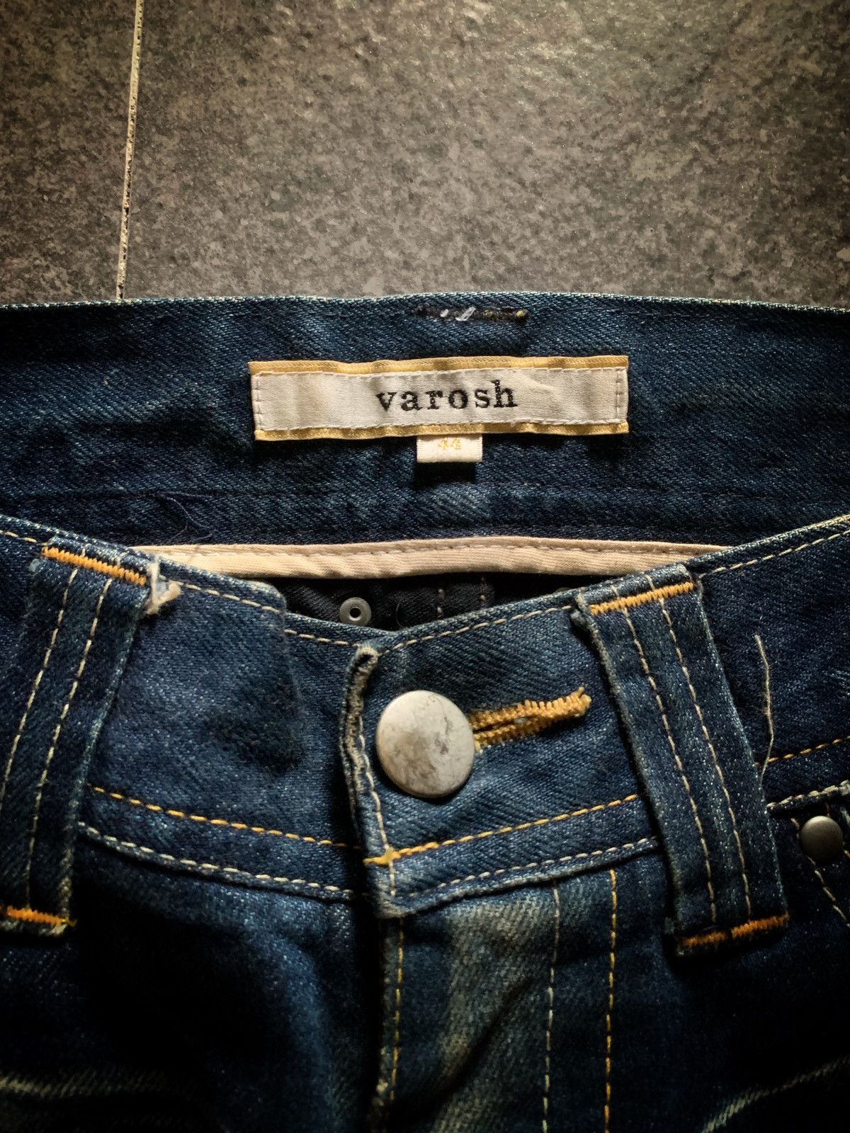 If Six Was Nine Varosh Mud Wash Studded Swarovski Flared Denim Size US 32 / EU 48 - 4 Thumbnail