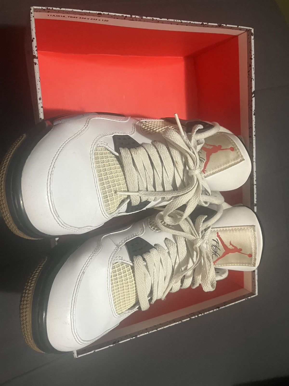 Nike Air Jordan 4 White Cement Size 8 US Size US 8 / EU 41 - 9 Thumbnail