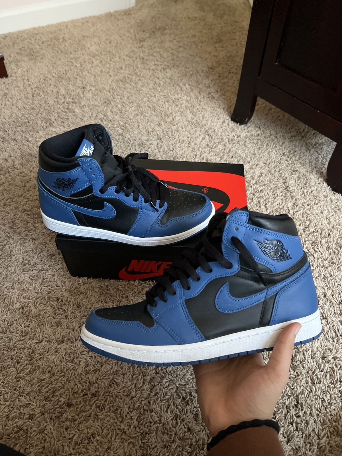 marina blue jordans