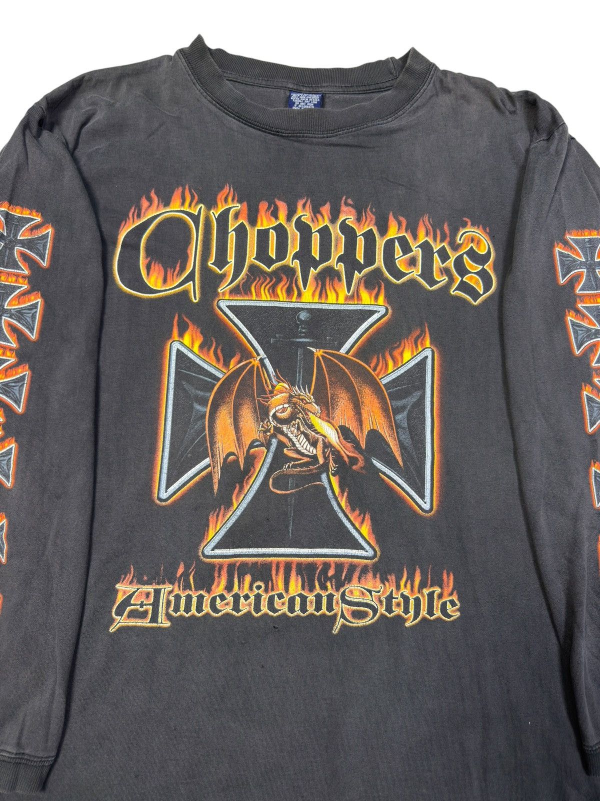 West Coast Choppers *RARE* AMERICAN STYLE CHOPPERS WEST COAST LONGSLEEVE FADED Size US XL / EU 56 / 4 - 2 Thumbnail