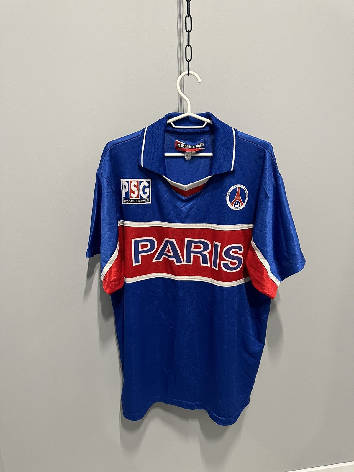 Nike Vintage 90s Jersey PSG Soccer Shirt Y2K Block Core Size US XL / EU 56 / 4 - 1 Thumbnail