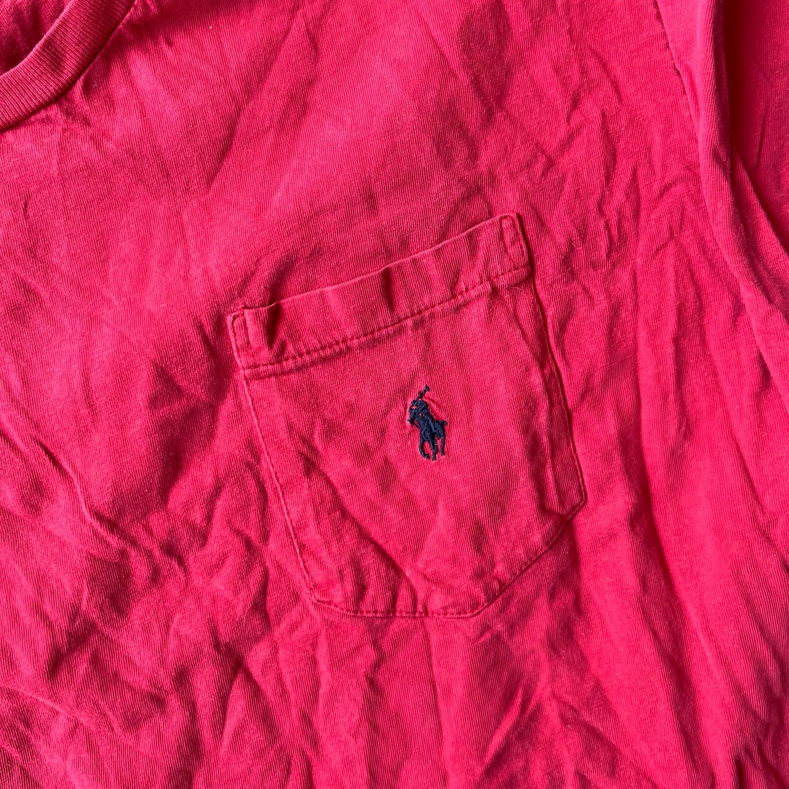 Vintage VINTAGE 90S POLO RALPH LAUREN LONGSLEEVE SHIRT RED LARGE Size US L / EU 52-54 / 3 - 2 Thumbnail