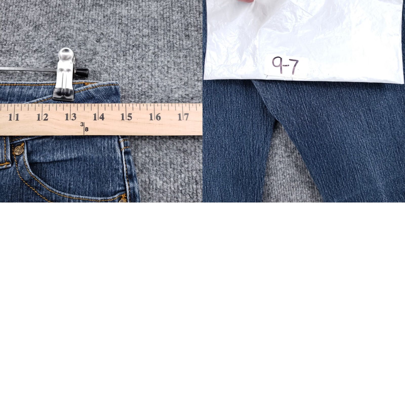 Denime SO Jeans Womens 7 Low Rise Skinny Blue Denim Jeans Size 28" / US 6 / IT 42 - 9 Thumbnail