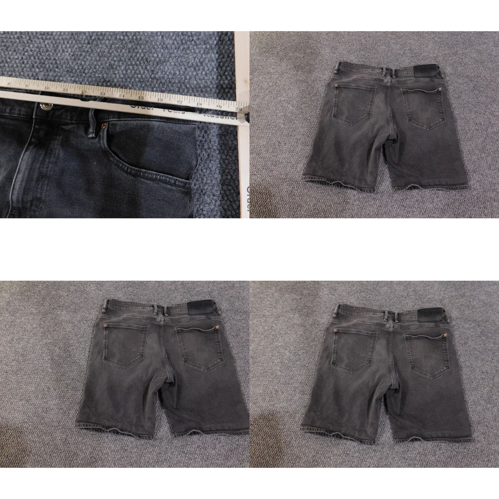 Zara VINTAGE Zara Denim Shorts Mens 36 Black Cut Off Raw Hem Casual Distressed Jean Pakistan Mens Size US 36 / EU 52 - 8 Thumbnail