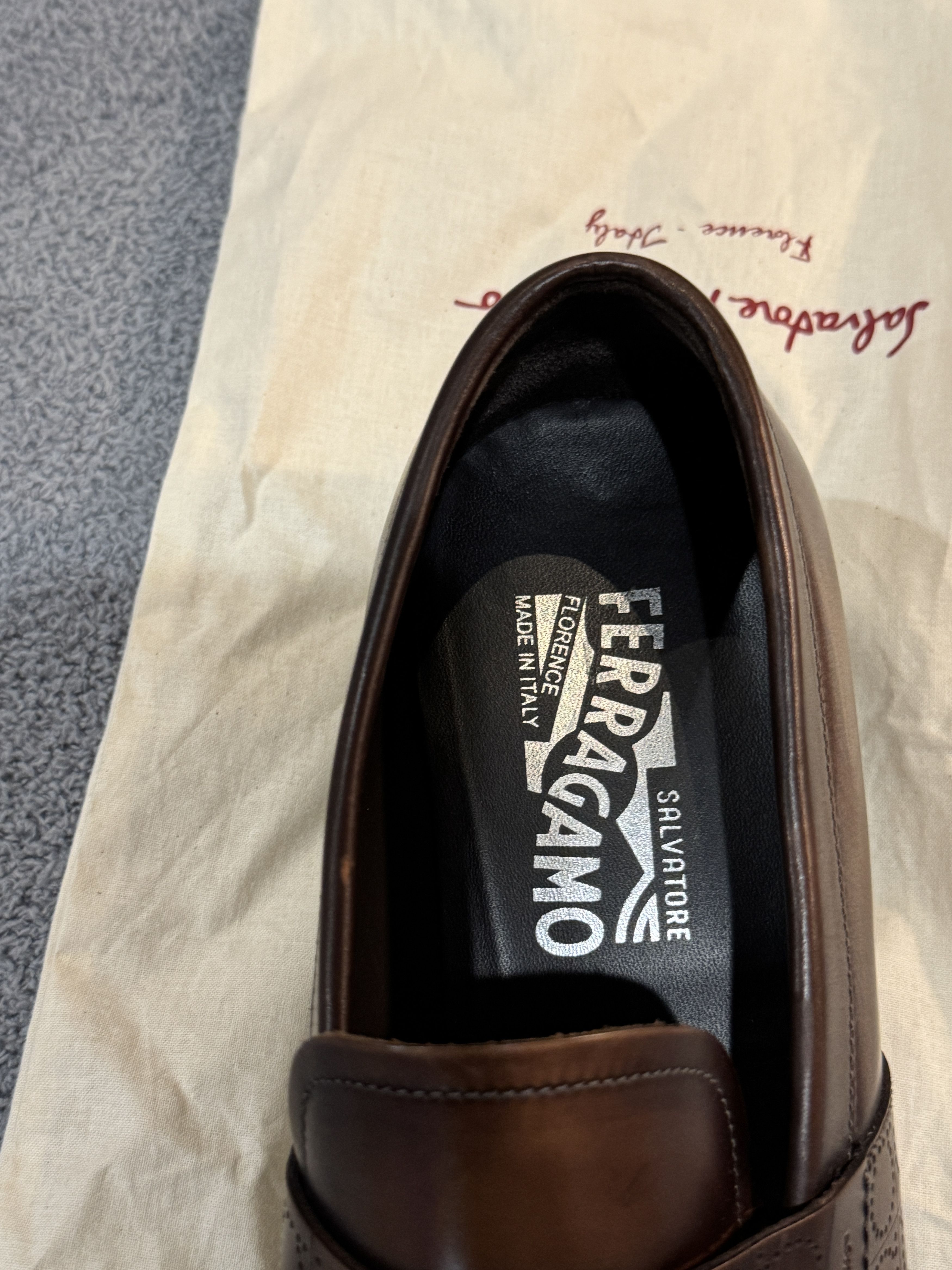 Salvatore Ferragamo Salvatore Ferragamo Goliath Loafers-Madeira Calf-size 7.5D Size US 7.5 / EU 40-41 - 4 Thumbnail