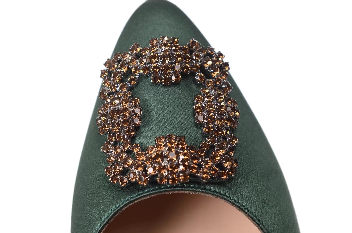 Manolo Blahnik Manolo Blahnik Satin Crystal Women's Flat Size 36 Size US 5.5 / IT 35.5 - 8 Thumbnail