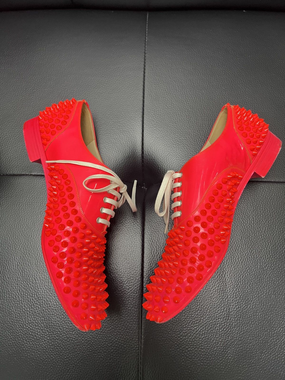 Christian Louboutin Christian Louboutin CL Red Studded Red Sole Low Top Boots Size US 7 / EU 40 - 9 Thumbnail