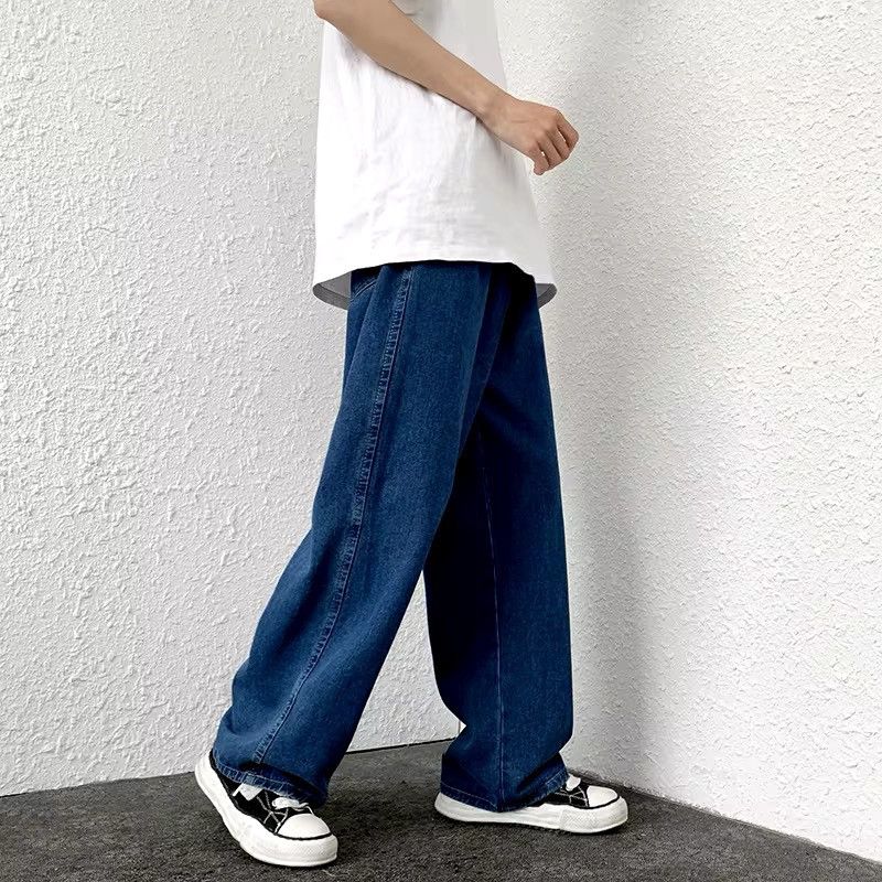 Jean × Vintage Streetwear Basic Blue Baggy Loose Jeans Size US 32 / EU 48 - 4 Thumbnail