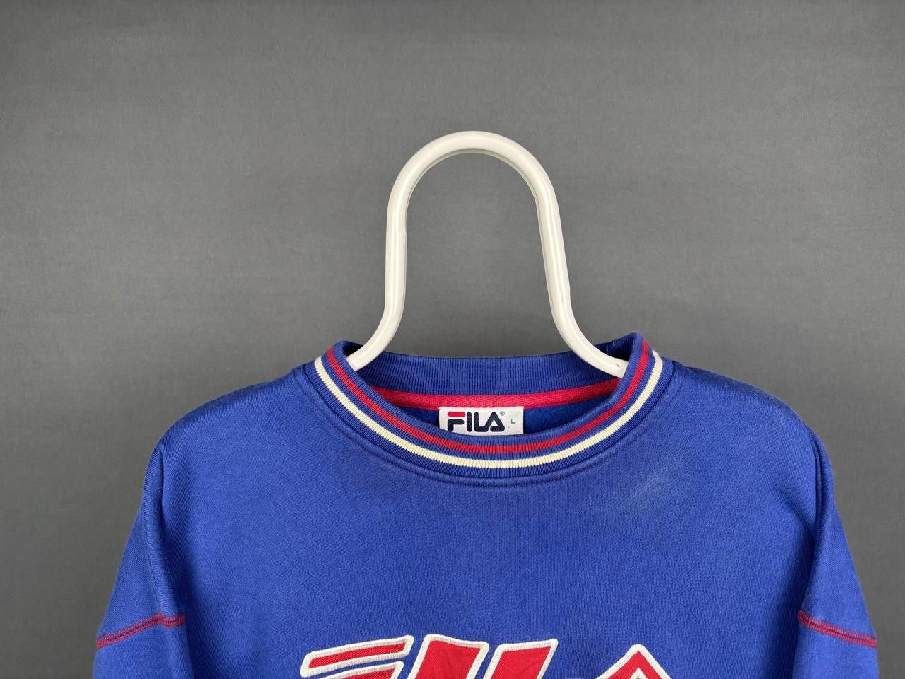Fila FILA Sweatshirt Size L Blue Big Logo Vintage Size US L / EU 52-54 / 3 - 2 Thumbnail