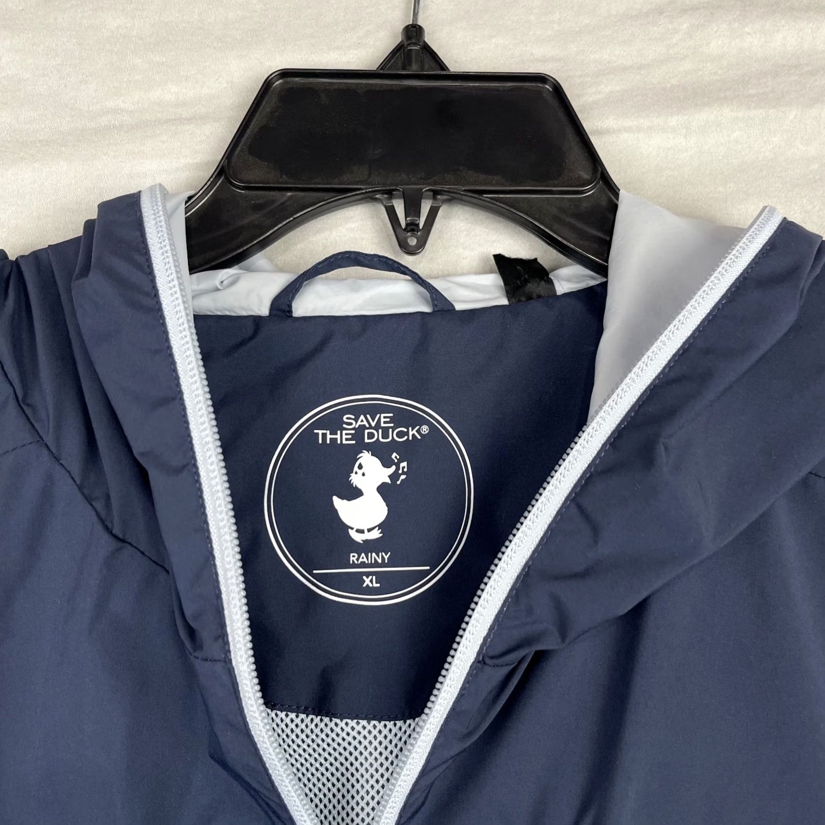 Save The Duck Save The Duck Jacket Womens XL Rainy Hooded Water Repellent Blue Jacket Size XL / US 12-14 / IT 48-50 - 5 Thumbnail