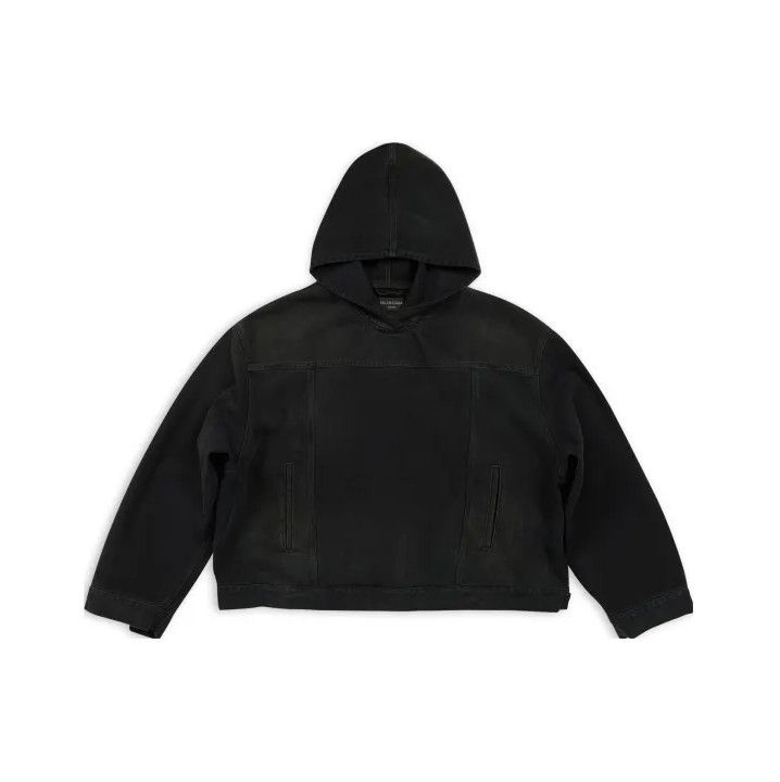 Balenciaga Balenciaga FW22 Black Hooded Sweatshirt Size US M / EU 48-50 / 2 - 1 Thumbnail