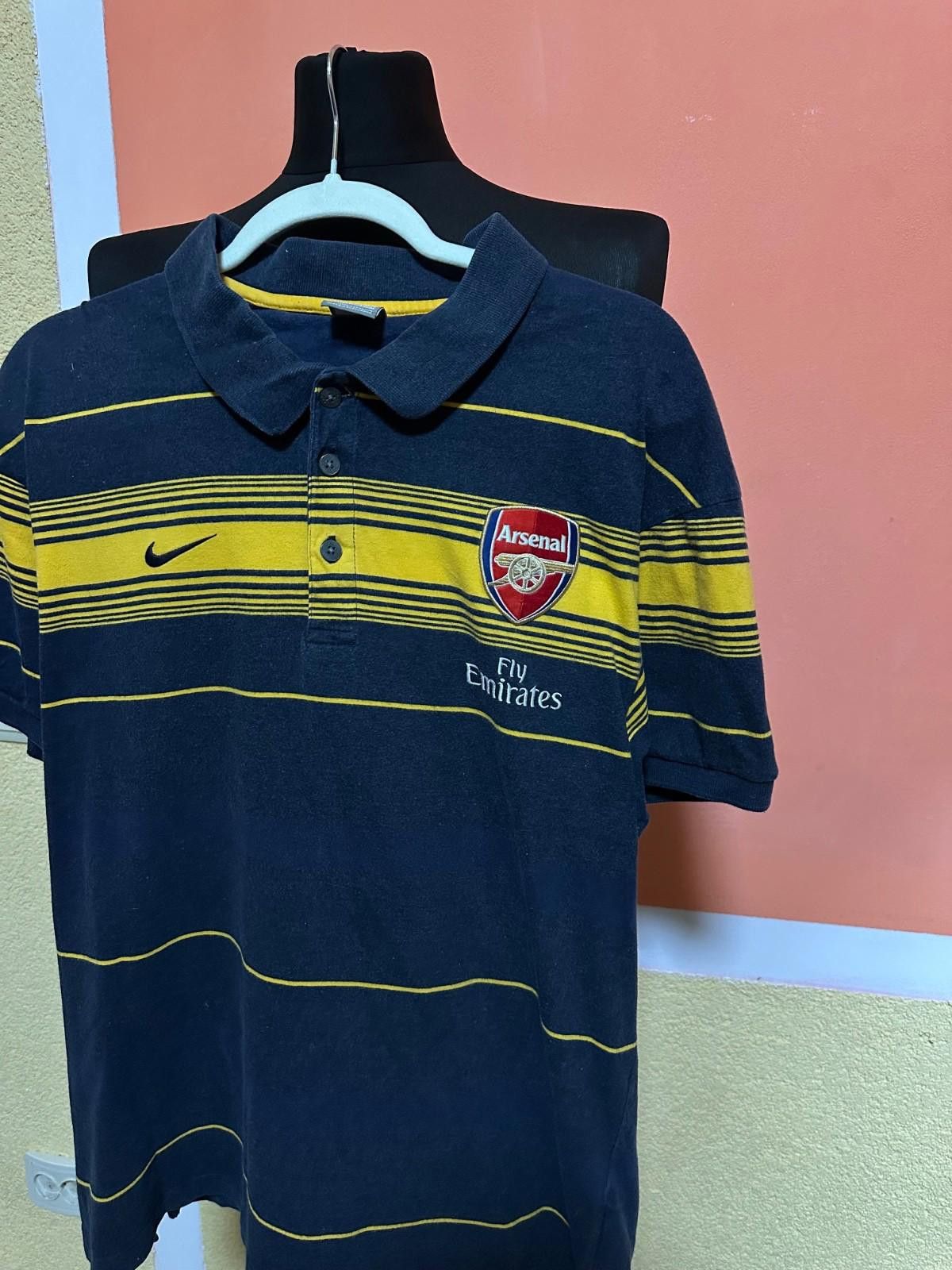 Nike Vtg Y2K Nike Arsenal Fly Emirates Polo Shirt Large Soccer Size US XL / EU 56 / 4 - 3 Thumbnail