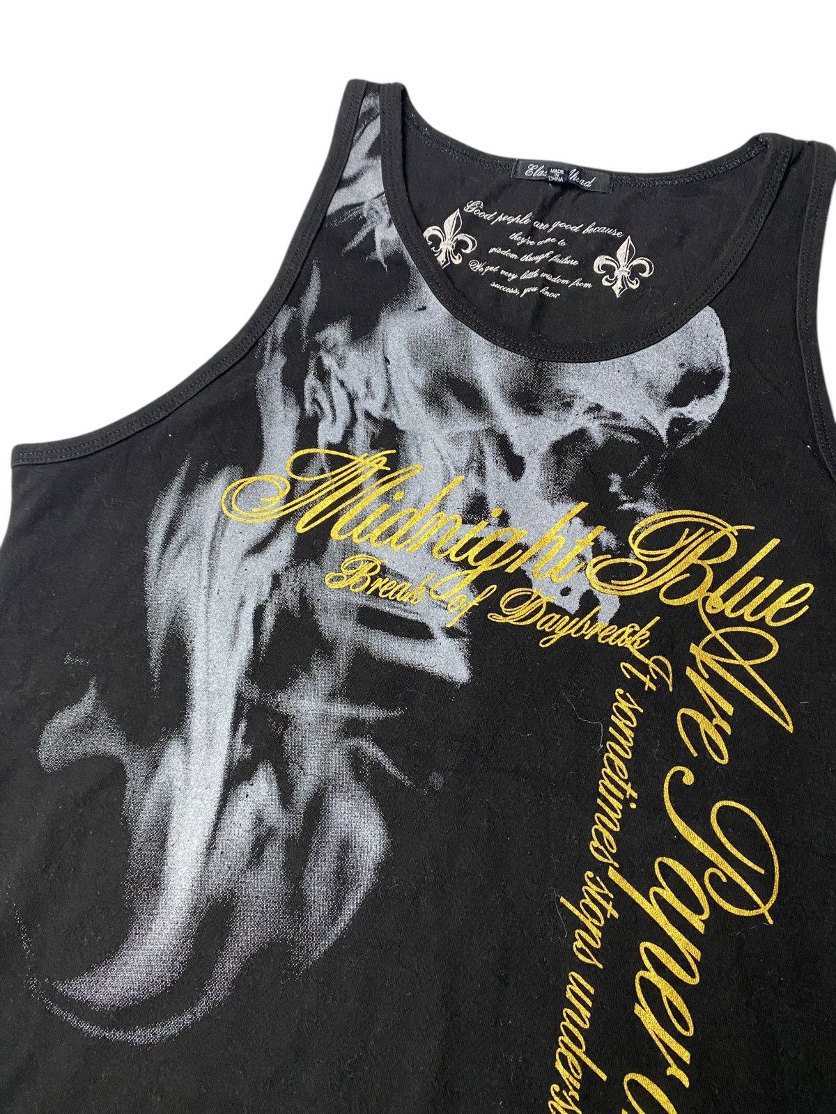 If Six Was Nine × Japanese Brand × Le Grande Bleu (L.G.B.) 2000's Clash Ahead Poem Tribal Tanktop Size US S / EU 44-46 / 1 - 3 Thumbnail