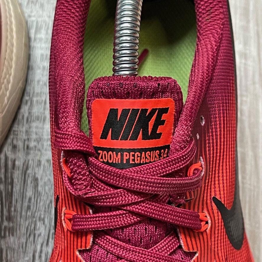 Nike NIKE • Zoom Pegasus 34 "Red" (9M) Size US 9 / EU 42 - 8 Thumbnail