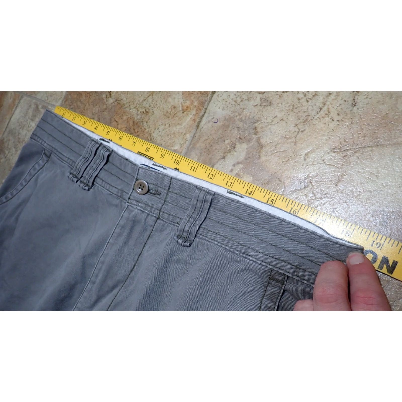 Polo Ralph Lauren VINTAGE Polo Ralph Lauren Cargo Shorts Men 35 Gray Canvas Outdoor Military Distressed High-Rise Size US S / EU 44-46 / 1 - 7 Thumbnail