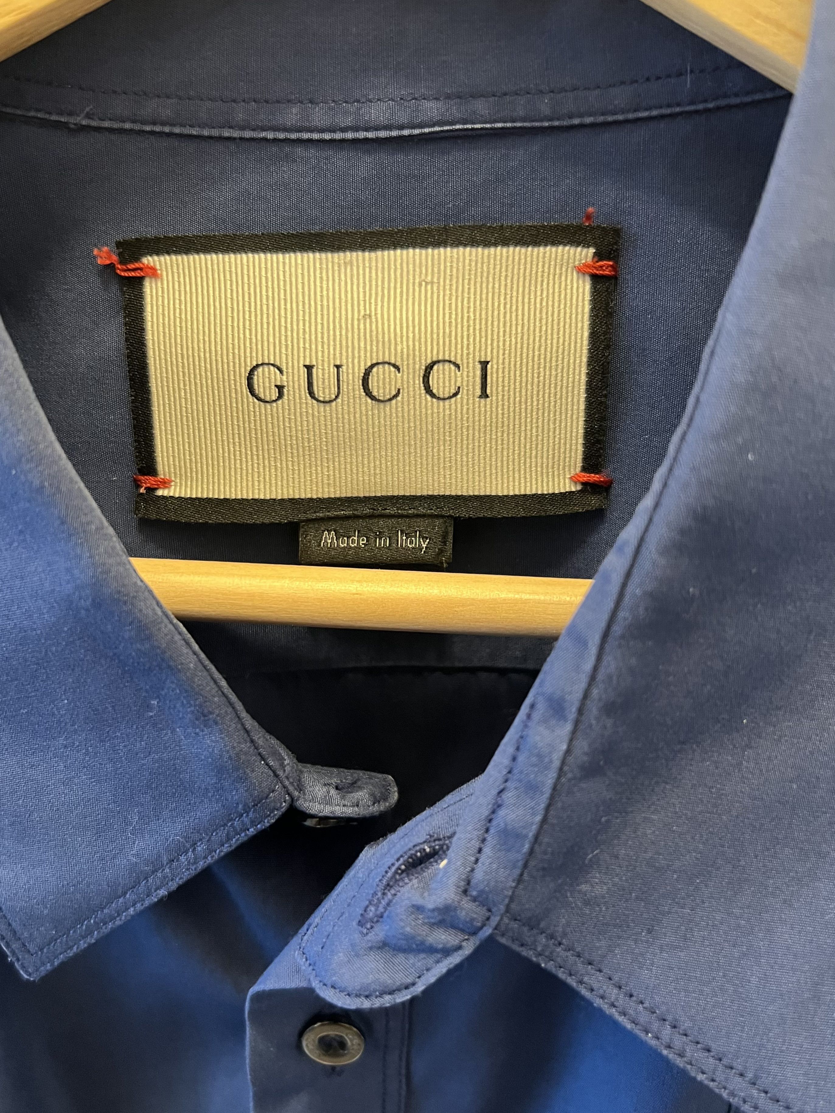 Gucci S/S17 $890 "Insect” Officers Shirt Size US L / EU 52-54 / 3 - 4 Thumbnail