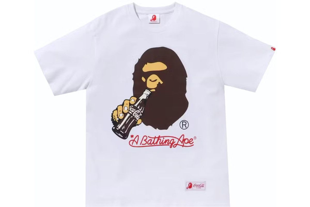 Bape BAPE x Coca-Cola Ape Head Tee White Size US S / EU 44-46 / 1 - 2 Thumbnail