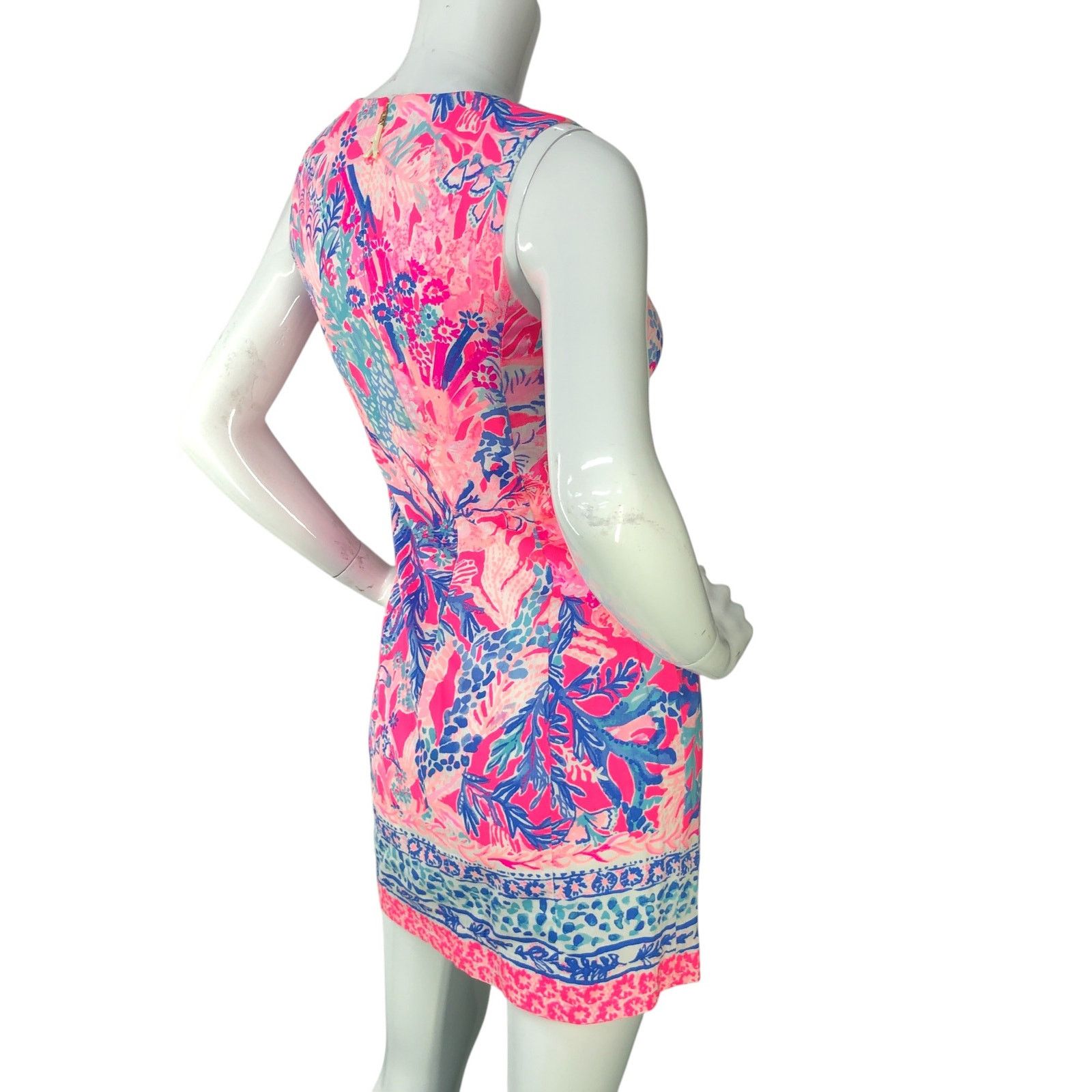 Lilly Pulitzer Lilly Pulitzer 00 Dress Mila Shift Coral Resort Sleeveless Size XXS / US 00 / IT 34 - 8 Thumbnail