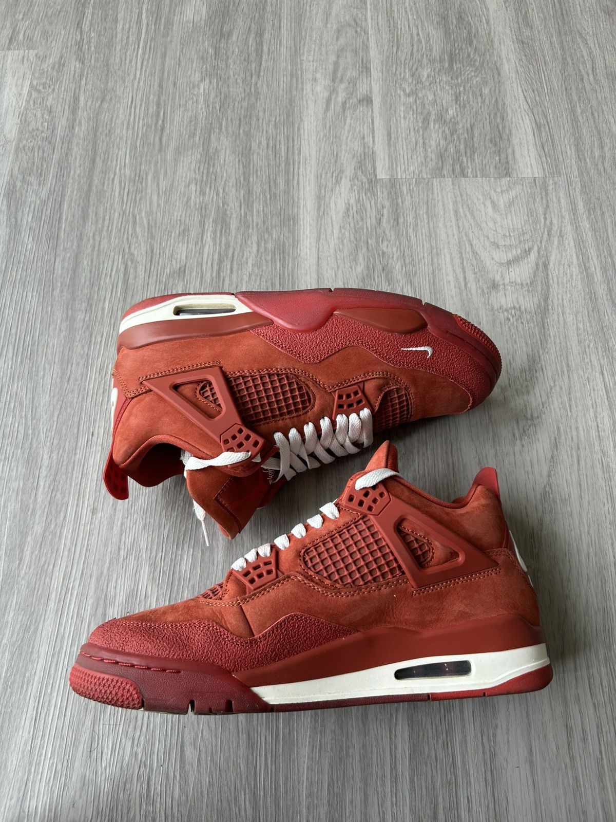 Nike Nigel Sylvester x Air Jordan Retro 4 Brick By Brick Size 9.5 Size US 9.5 / EU 42-43 - 2 Thumbnail