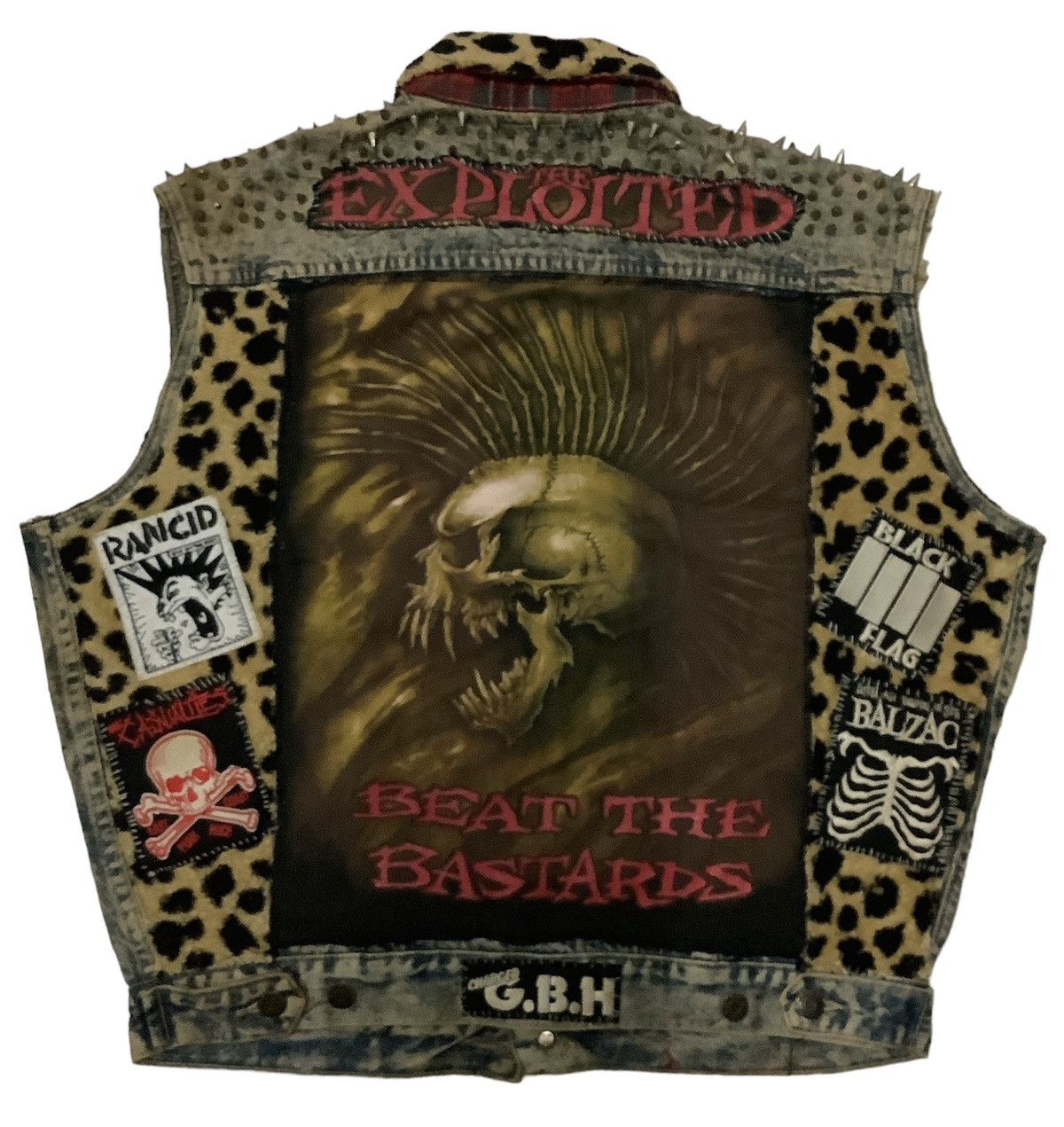 Designer × Vintage VINTAGE 90s THE EXPLOITED BATTLE JACKET CUSTOM Size US L / EU 52-54 / 3 - 2 Thumbnail